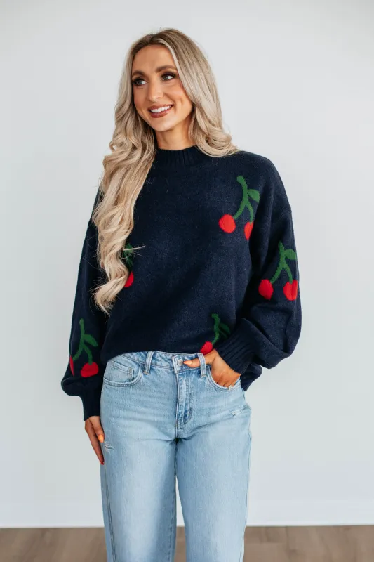 Cherrish Me Sweater sold by Wild Oak Boutique