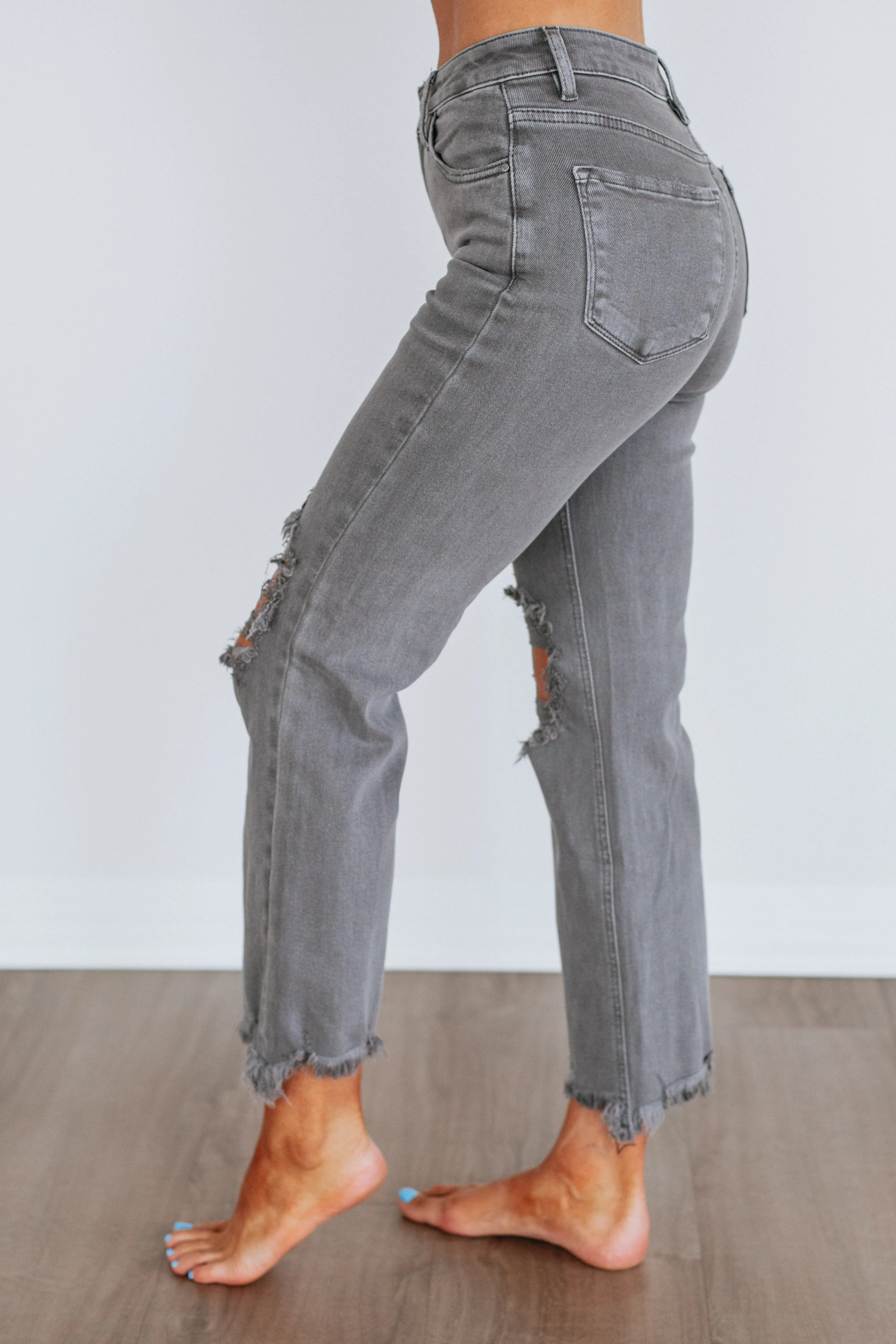 Rudy Risen Jeans - Charcoal sold by Wild Oak Boutique product image thumbnail 2