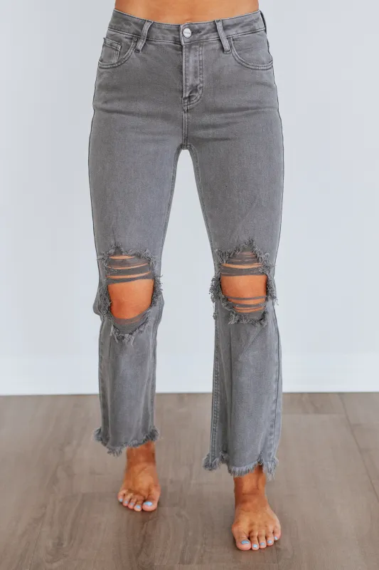 Rudy Risen Jeans - Charcoal sold by Wild Oak Boutique