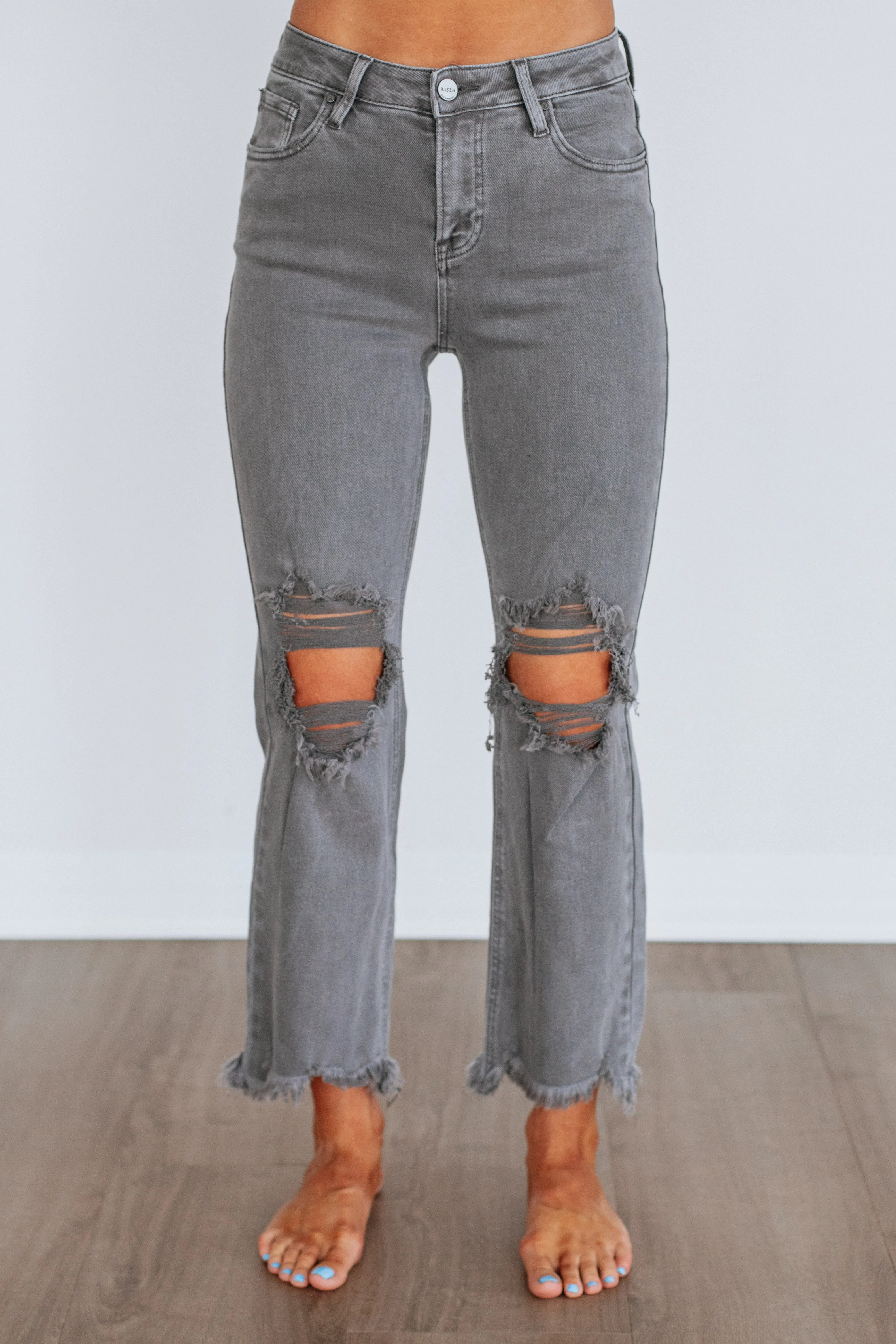 Rudy Risen Jeans - Charcoal sold by Wild Oak Boutique product image thumbnail 4