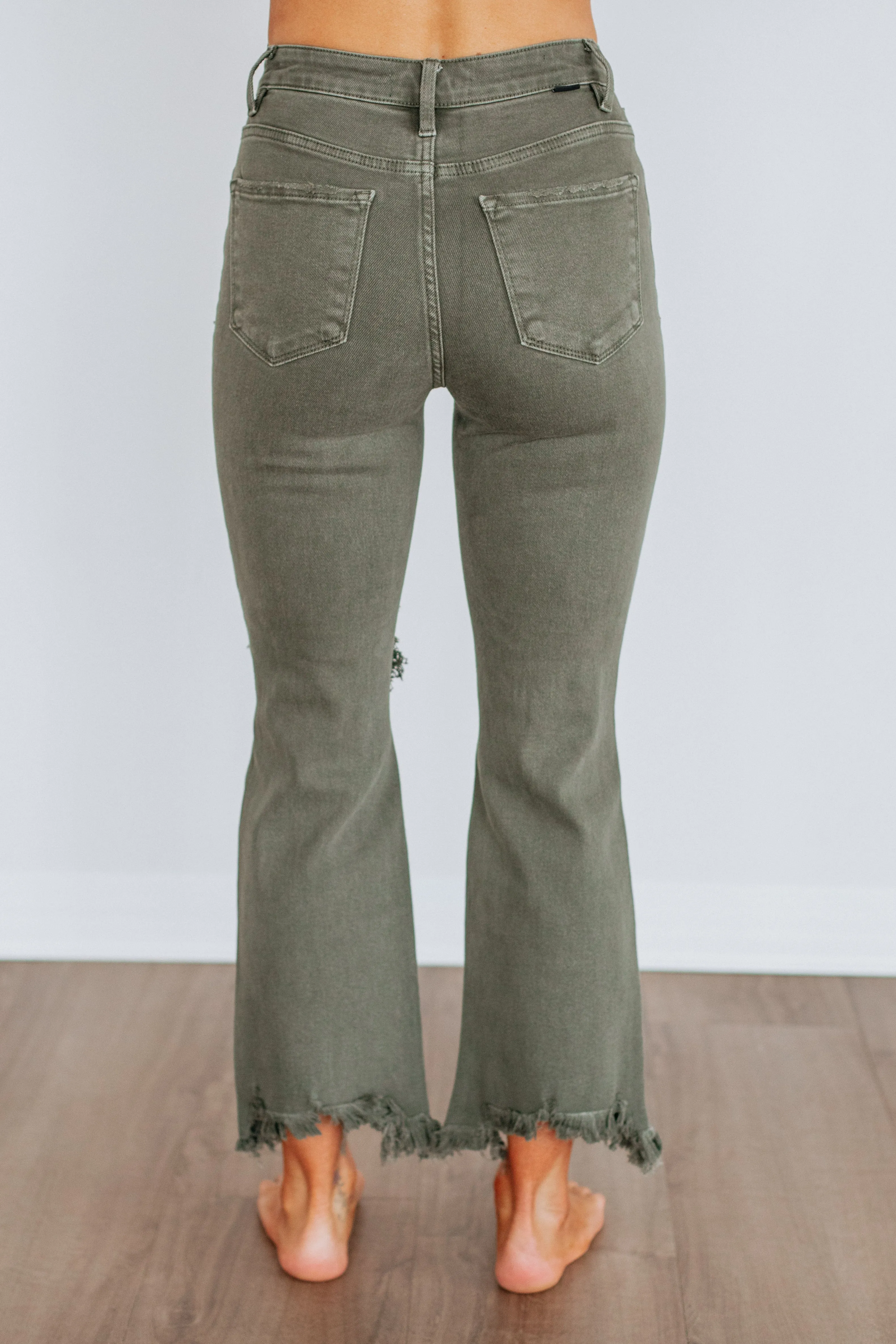 Rudy Risen Jeans - Dark Olive sold by Wild Oak Boutique product image thumbnail 4