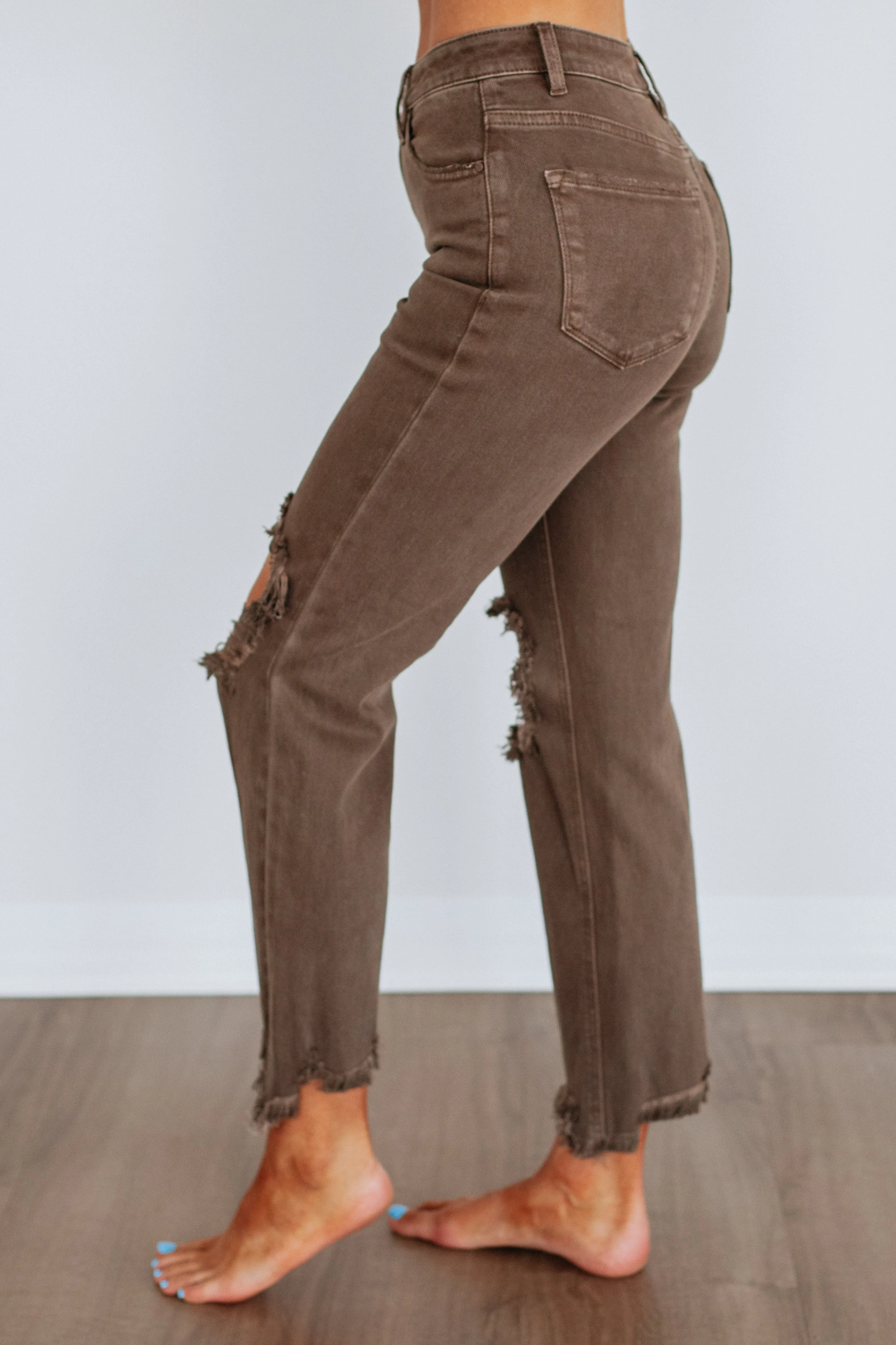 Rudy Risen Jeans - Brown sold by Wild Oak Boutique product image thumbnail 2