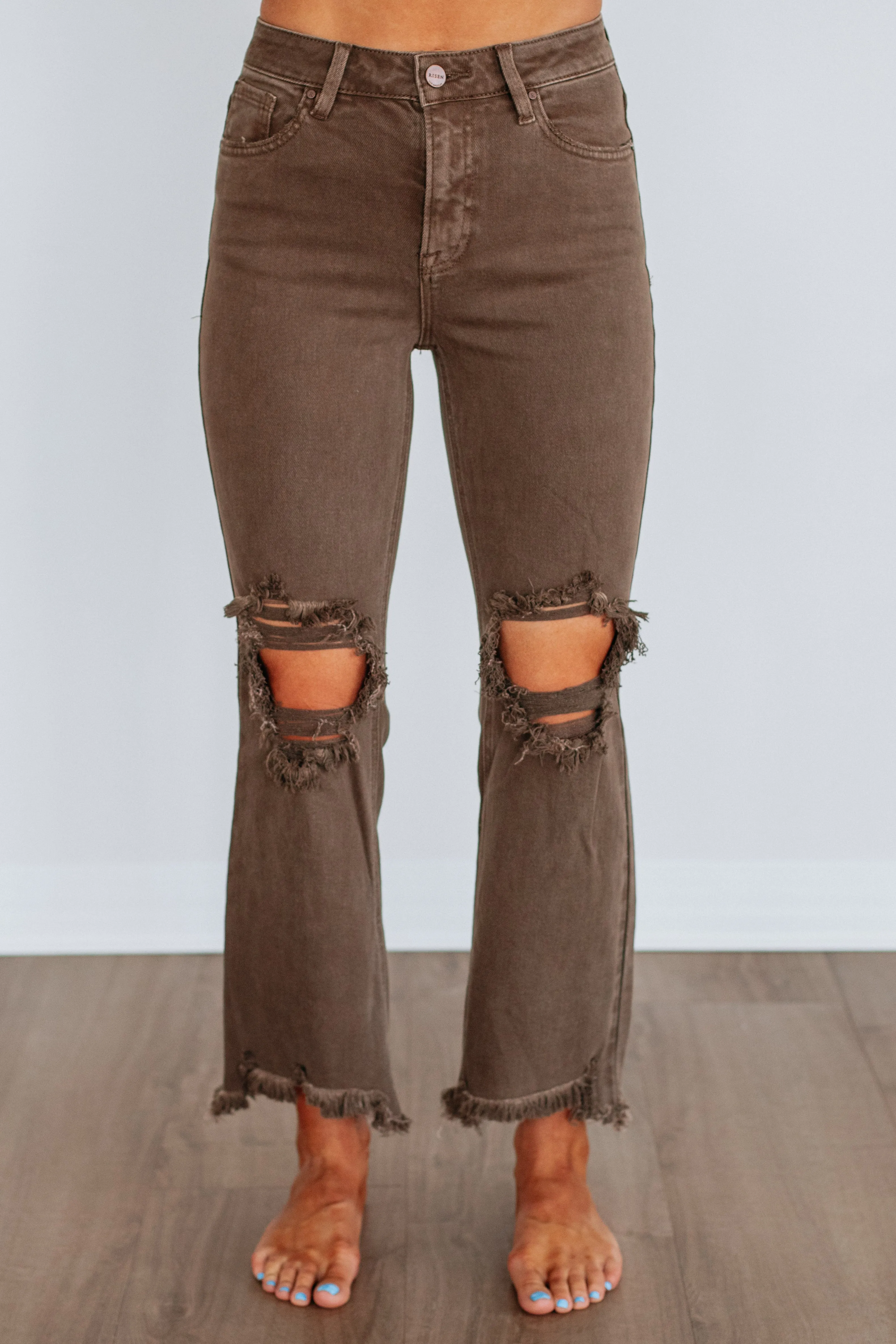 Rudy Risen Jeans - Brown sold by Wild Oak Boutique product image thumbnail 3