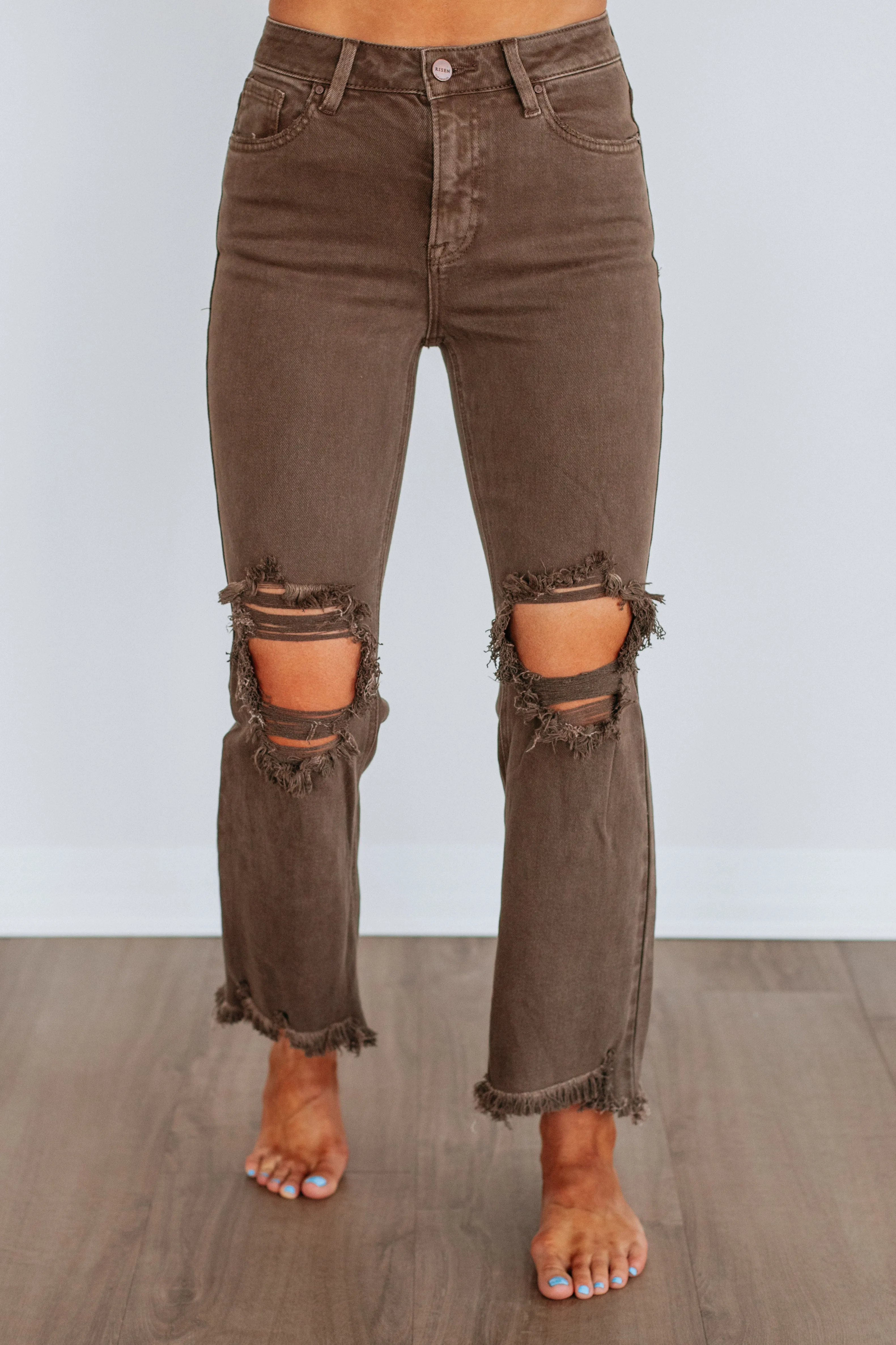 Rudy Risen Jeans - Brown sold by Wild Oak Boutique product image thumbnail 5