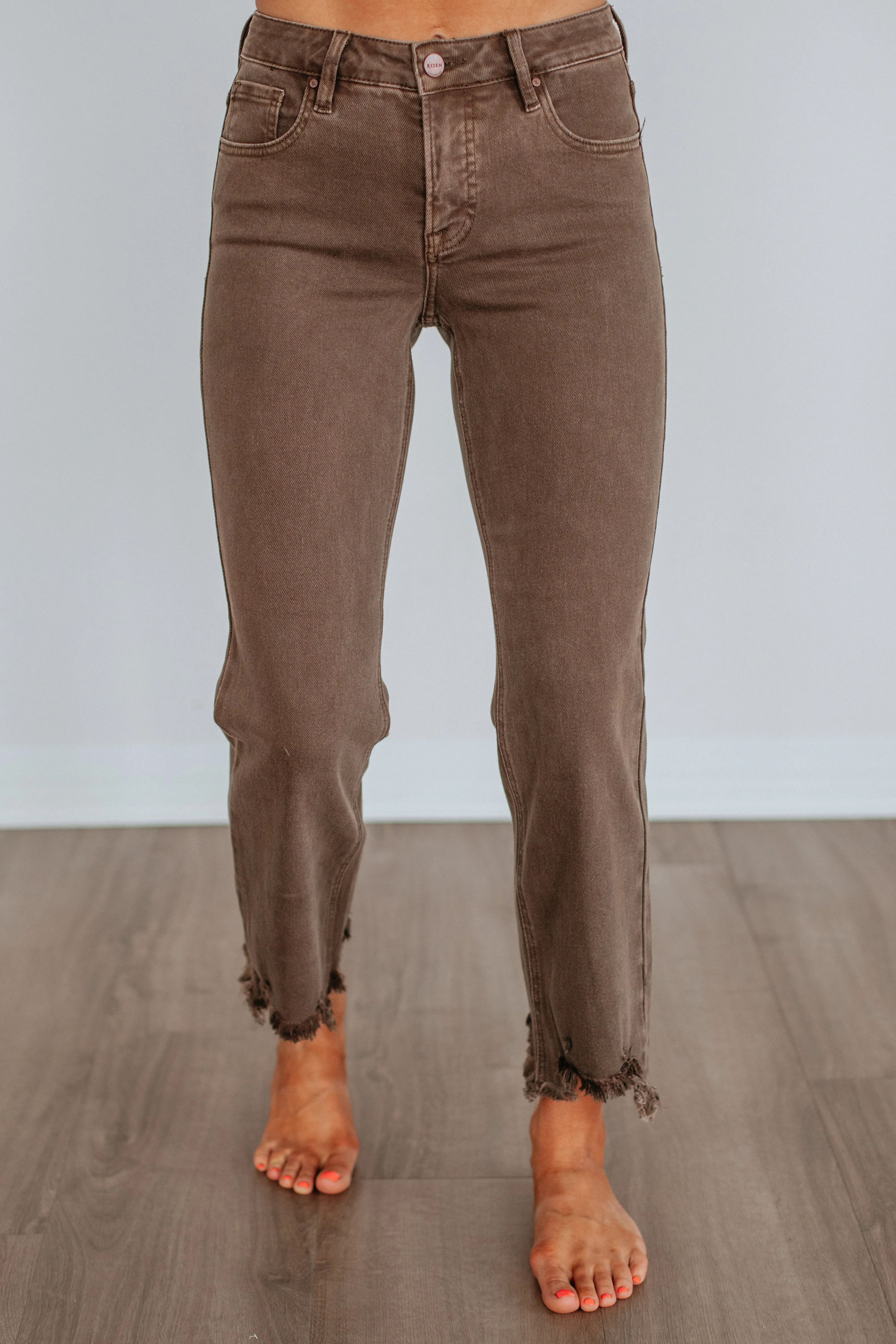 Neona Risen Jeans - Brown sold by Wild Oak Boutique product image thumbnail 5