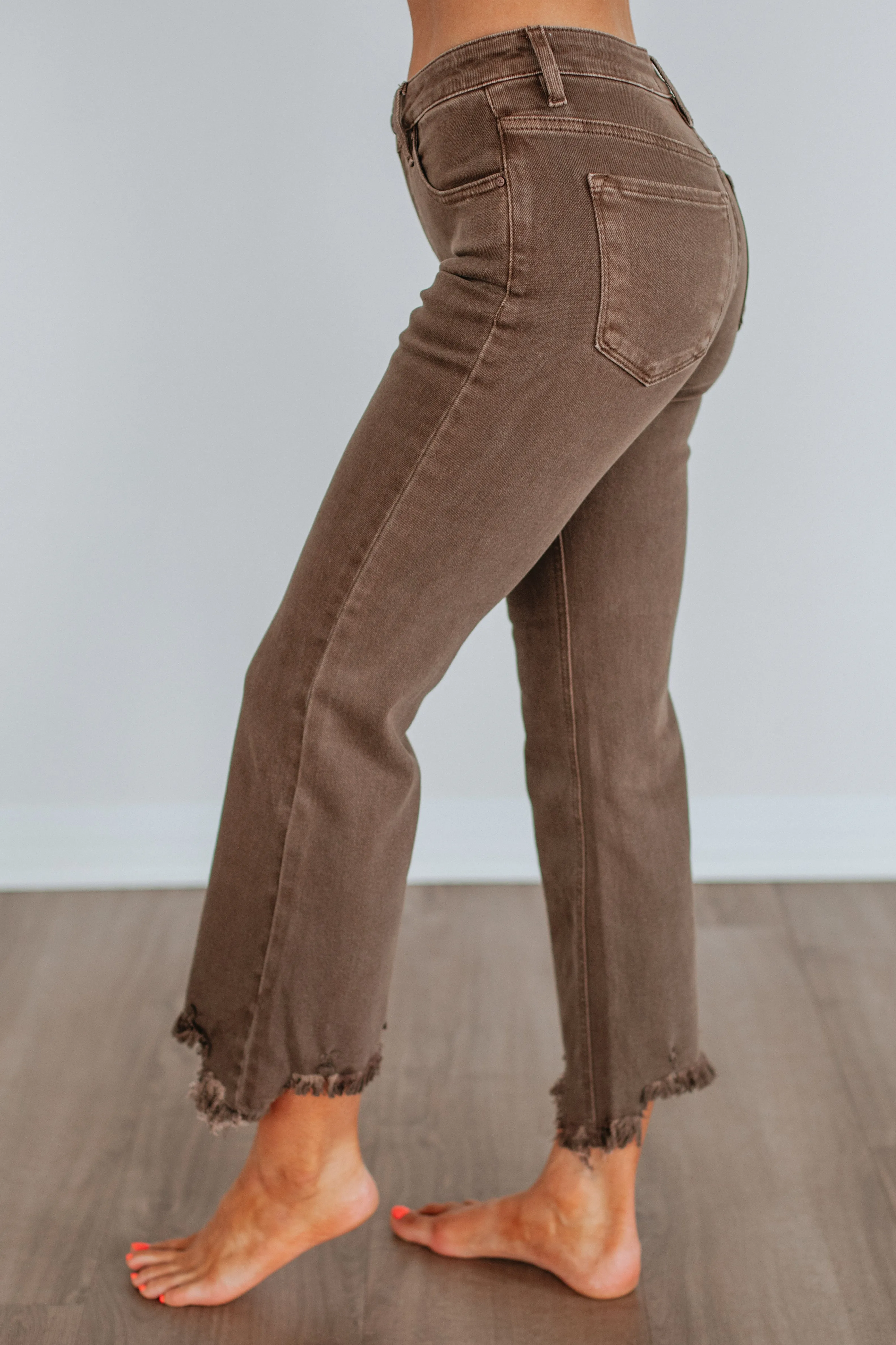 Neona Risen Jeans - Brown sold by Wild Oak Boutique product image thumbnail 2