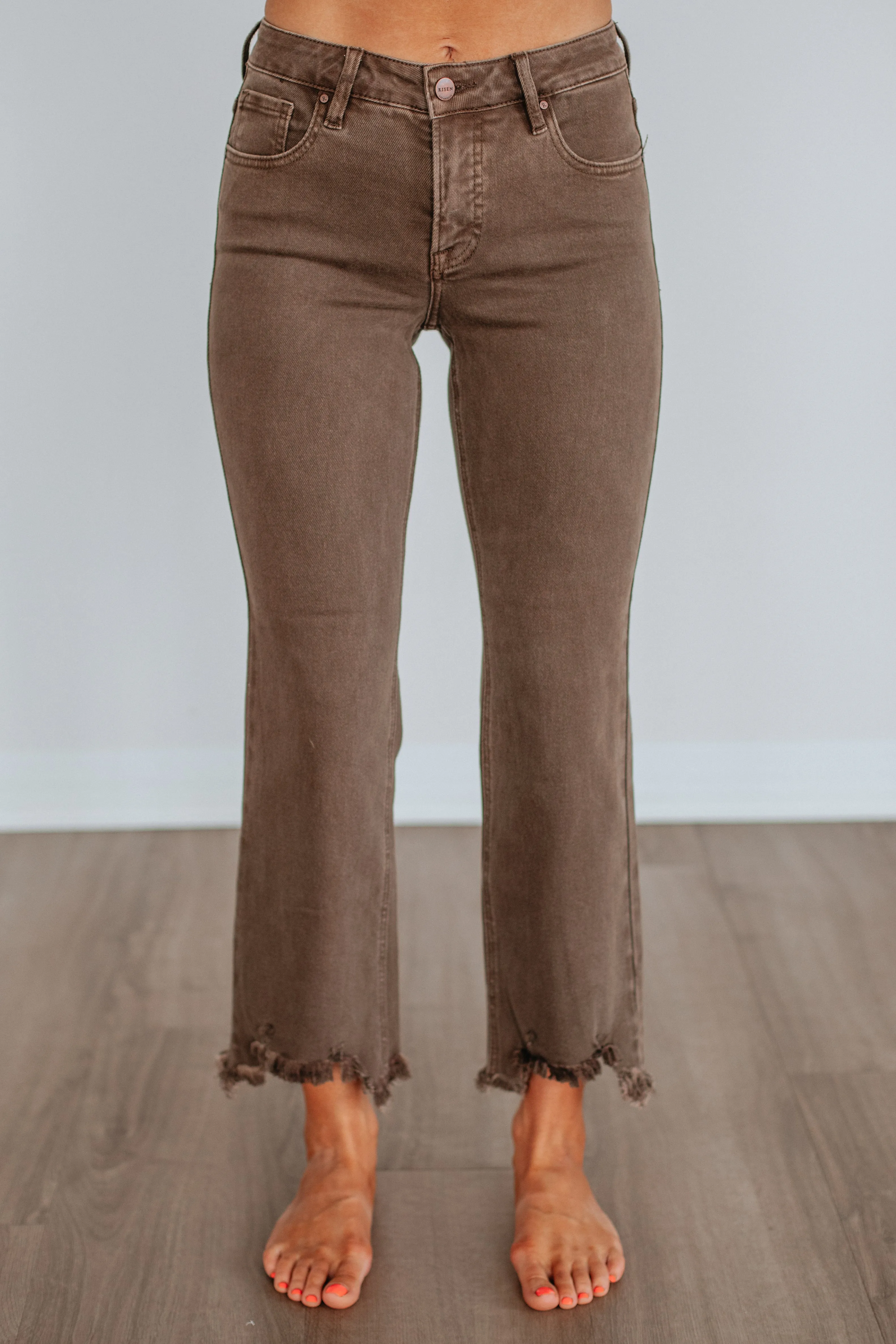 Neona Risen Jeans - Brown sold by Wild Oak Boutique product image thumbnail 3