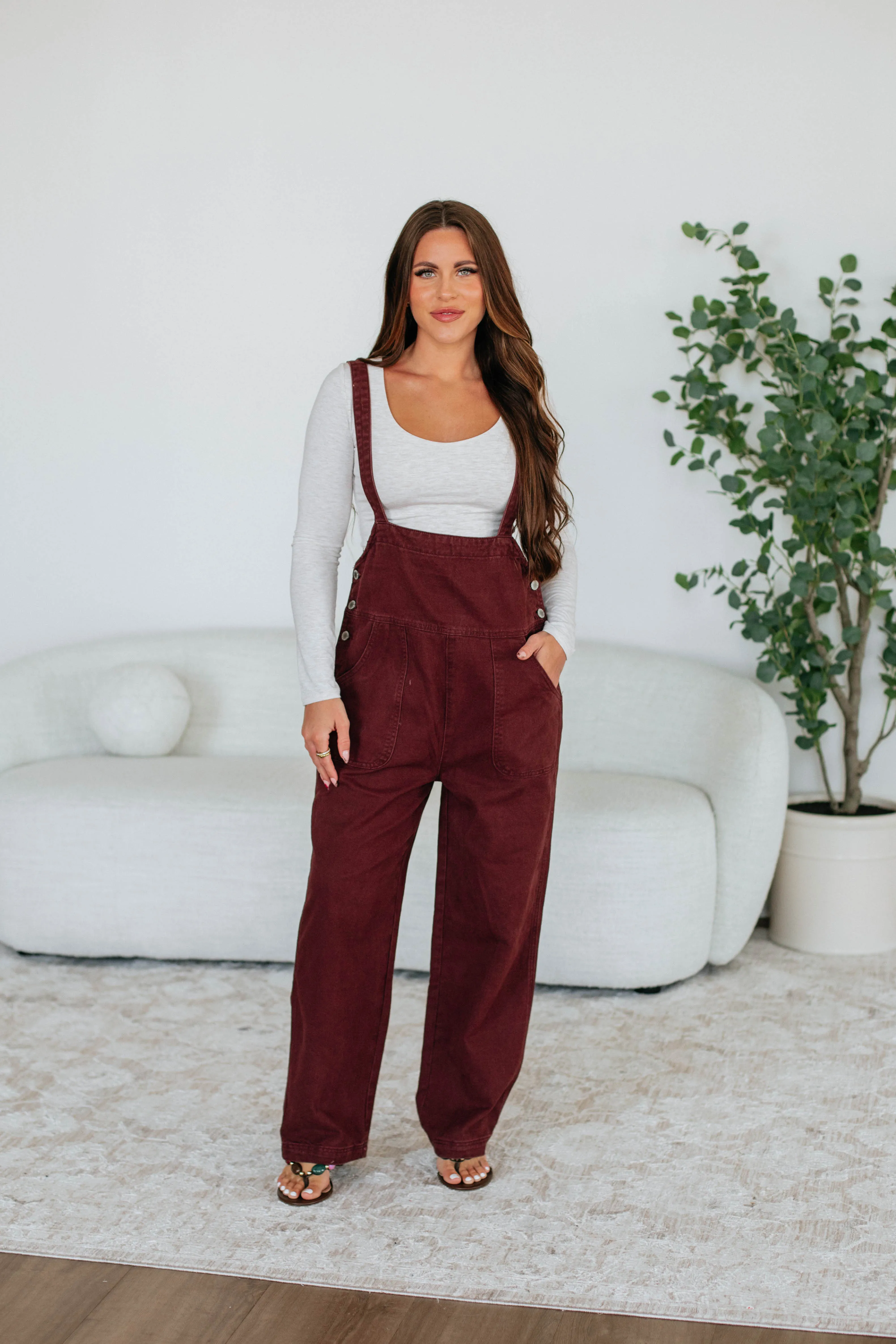 Tanza Denim Overalls sold by Wild Oak Boutique
