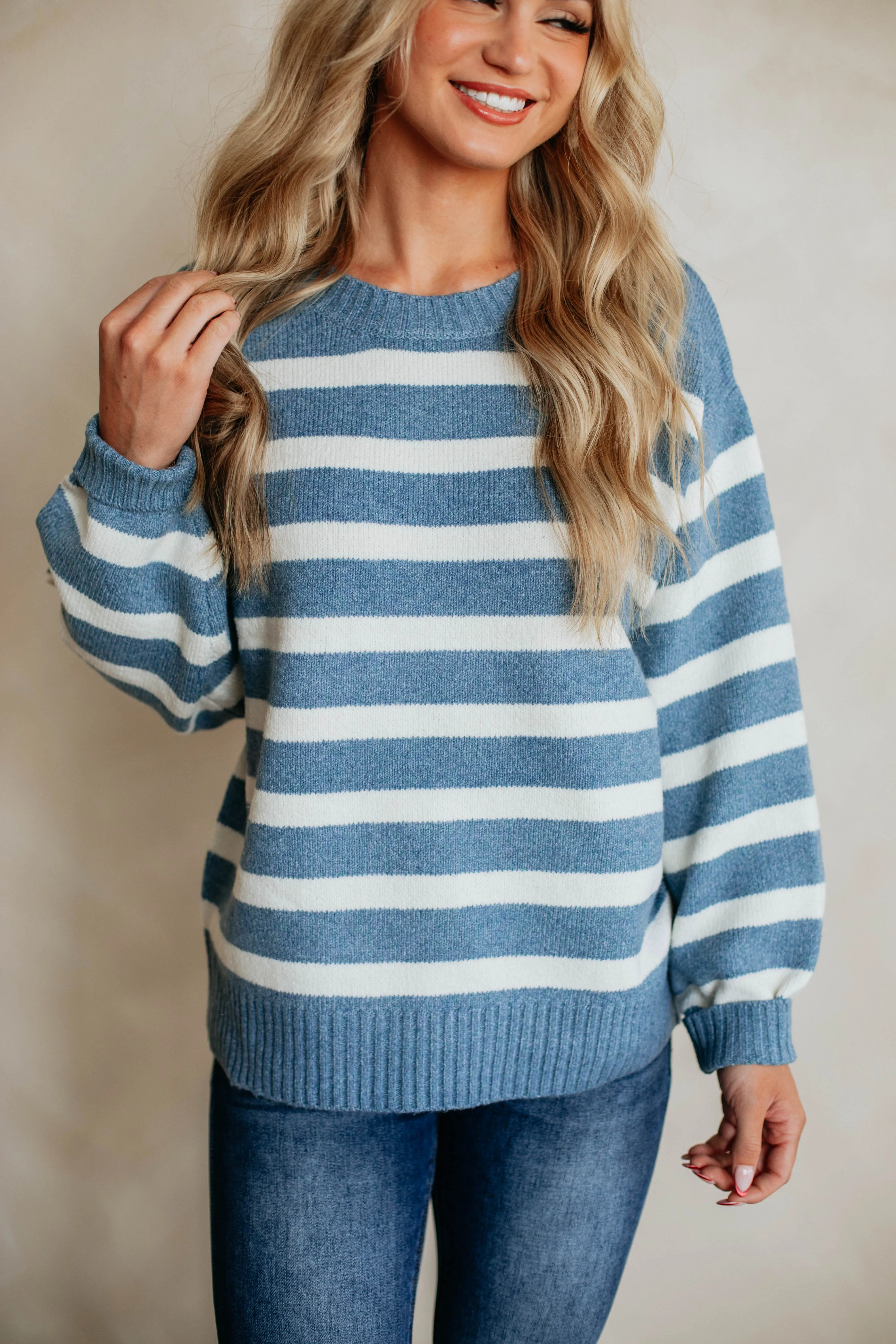 Saylor Striped Sweater sold by Wild Oak Boutique product image thumbnail 2