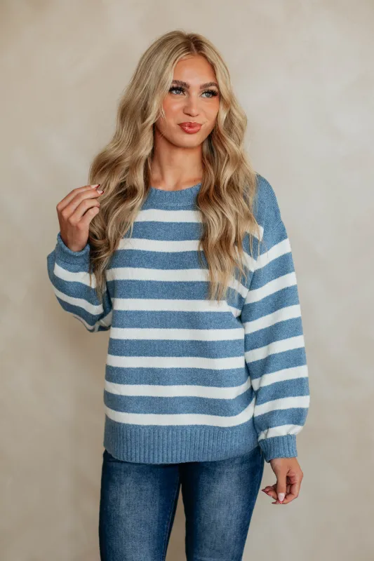Saylor Striped Sweater sold by Wild Oak Boutique
