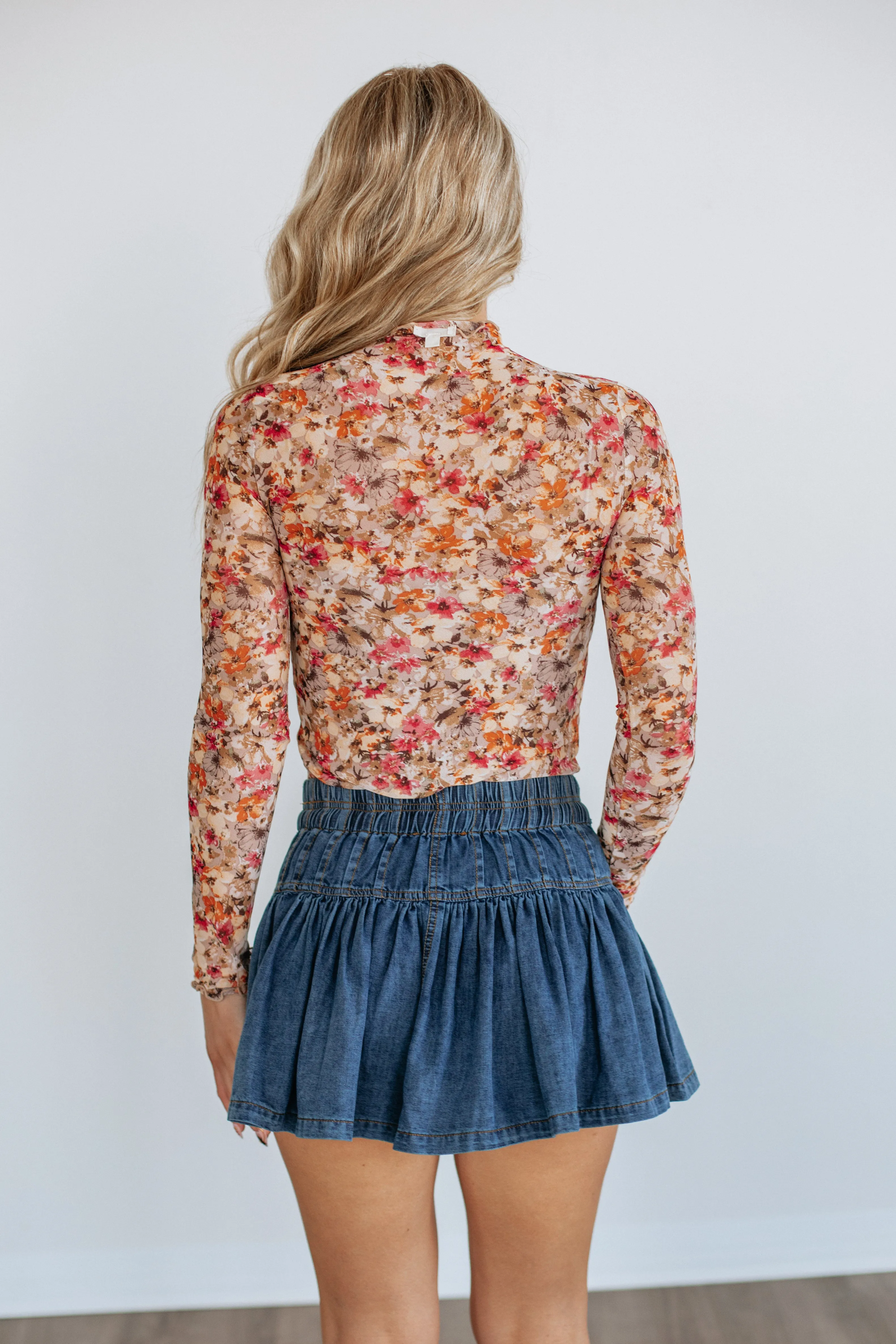 Kelsee Denim Skirt sold by Wild Oak Boutique product image thumbnail 5