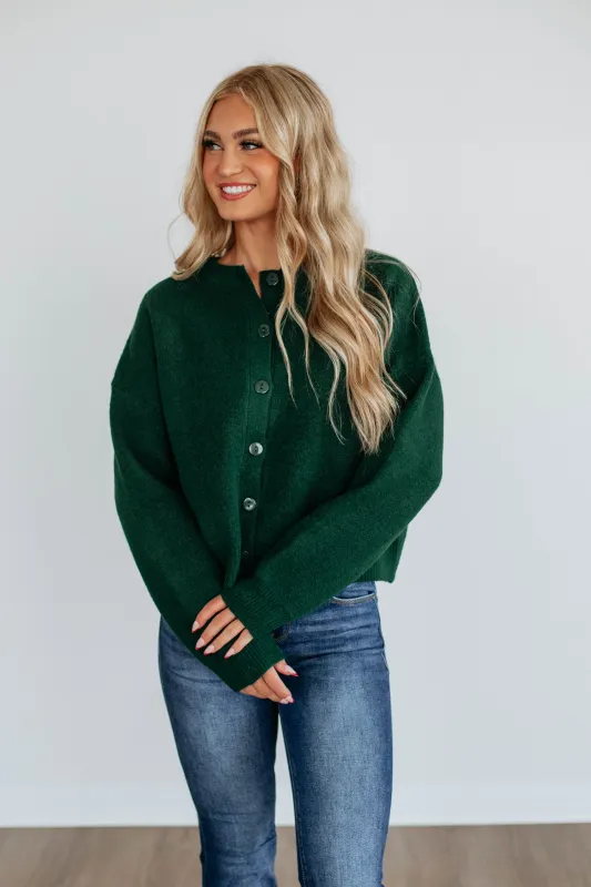 Kassi Cardigan - Forest Green sold by Wild Oak Boutique