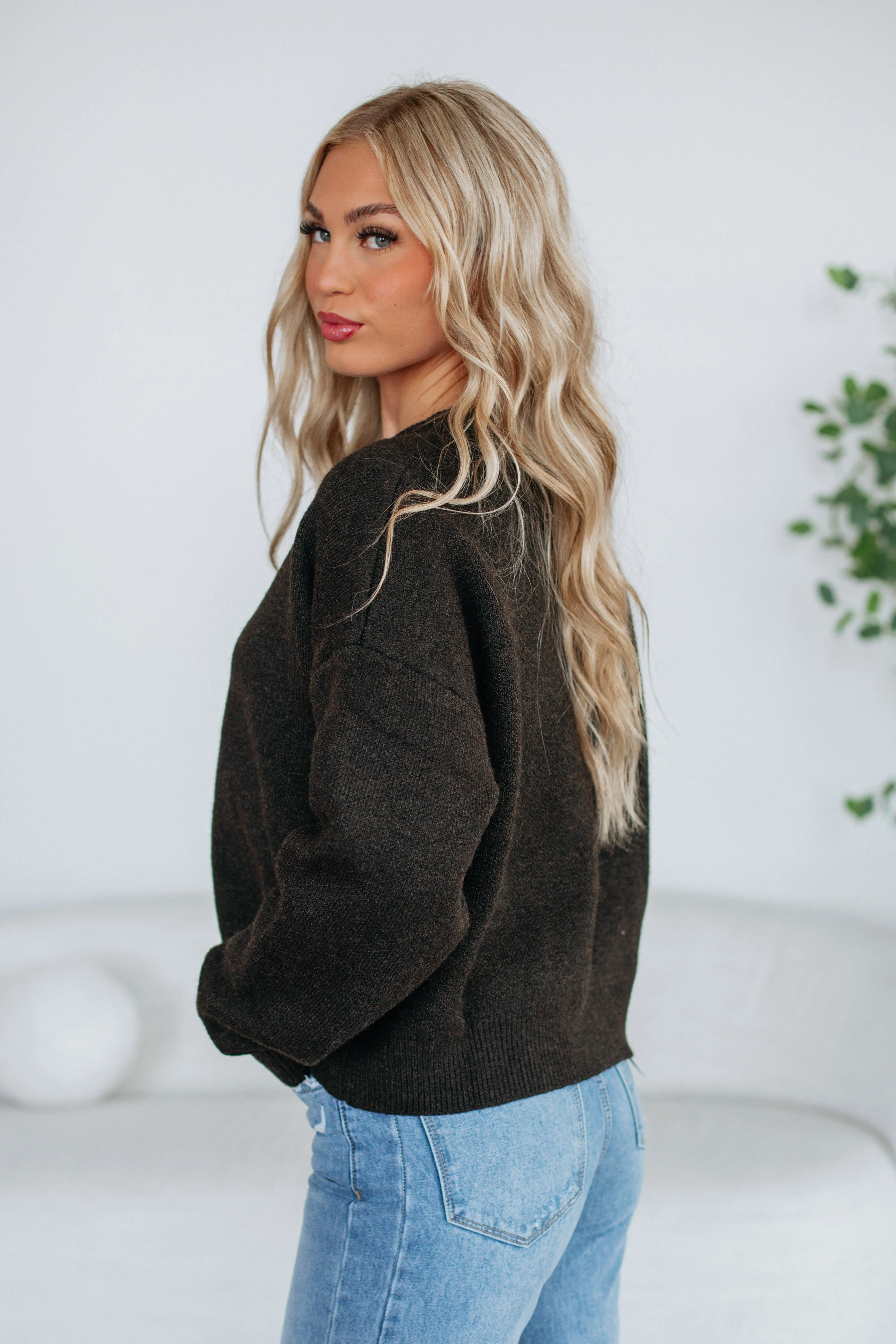 Kassi Cardigan - Coffee sold by Wild Oak Boutique product image thumbnail 2