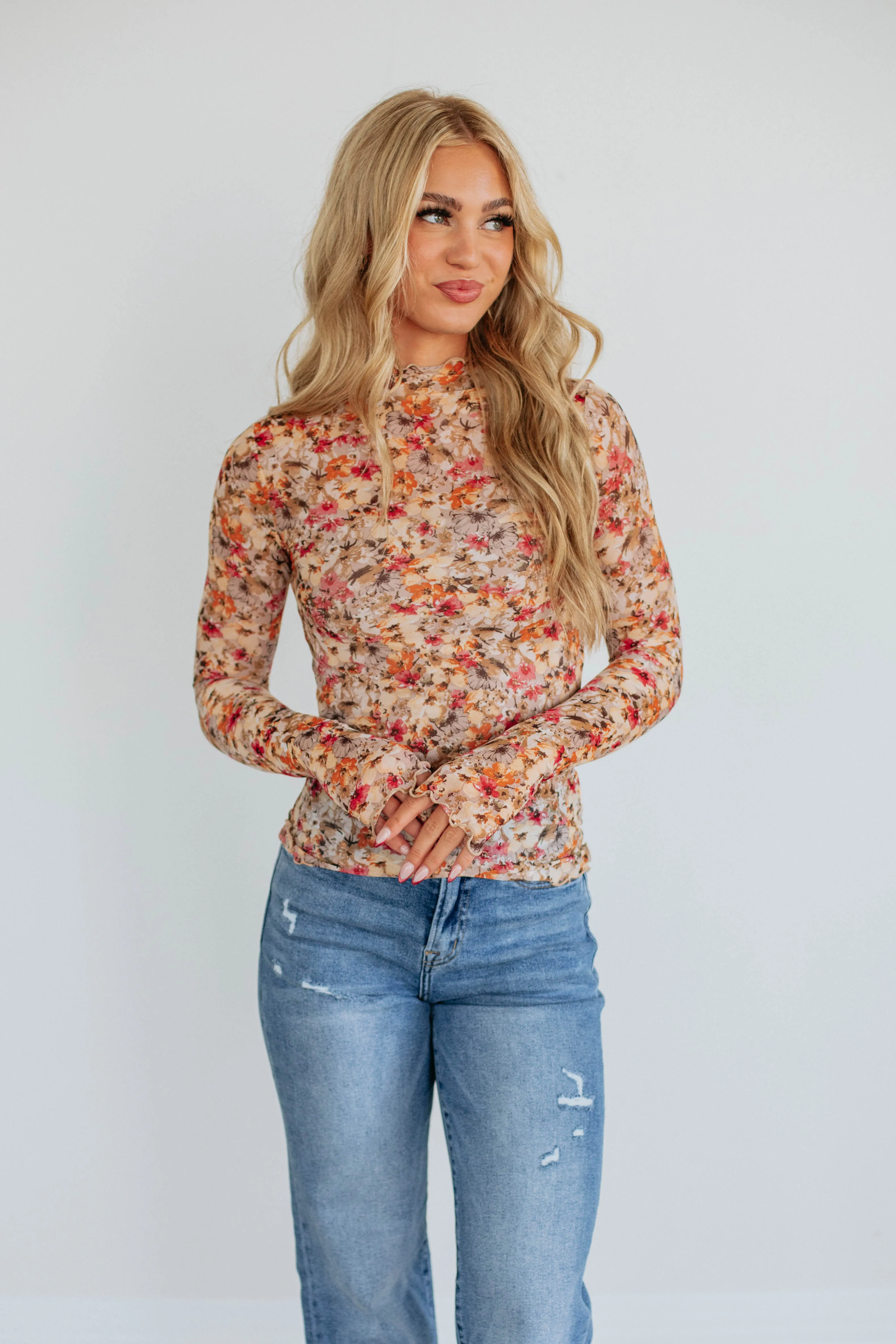 Kaila Mesh Top sold by Wild Oak Boutique product image thumbnail 4