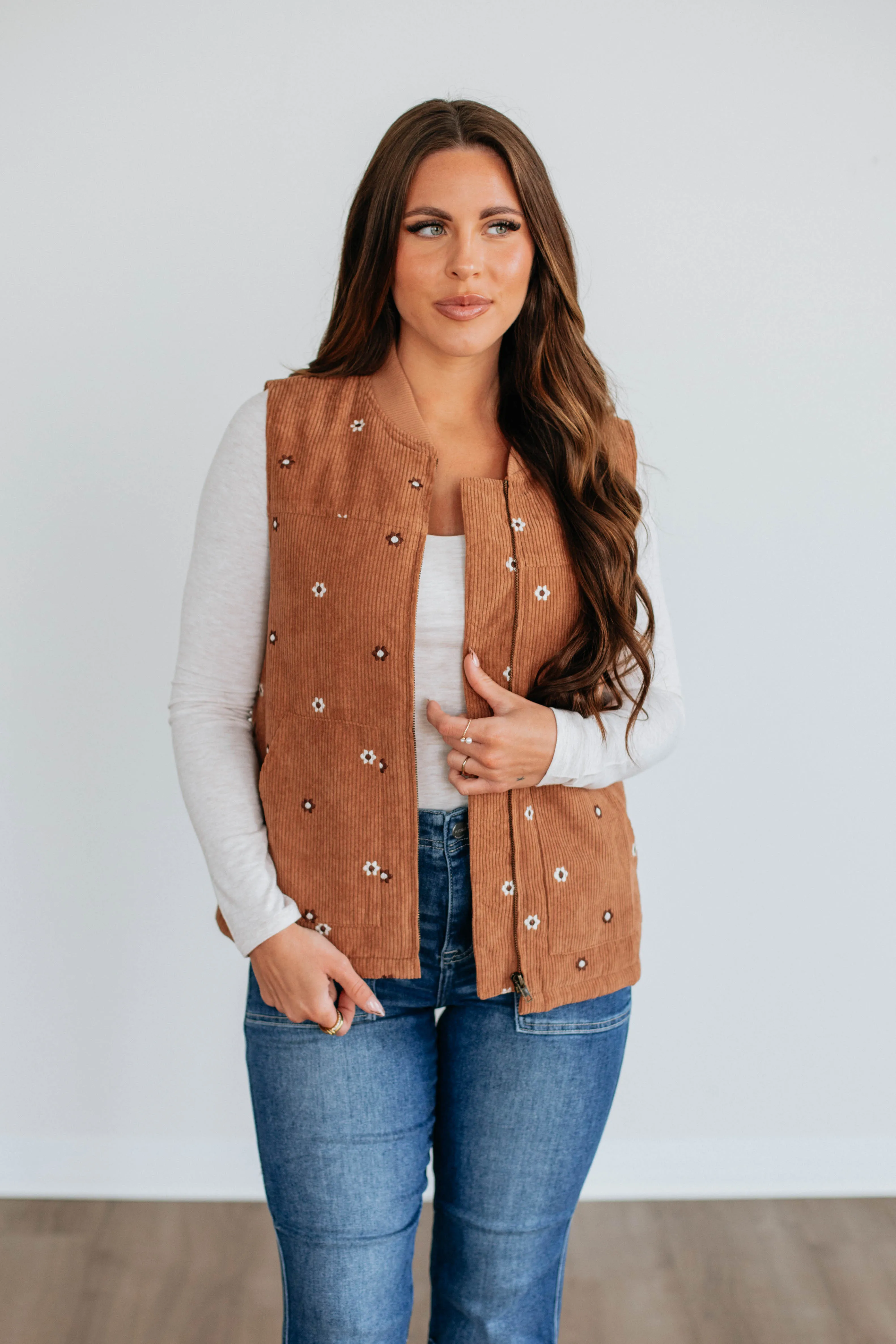 Daisy Corduroy Vest sold by Wild Oak Boutique product image thumbnail 4