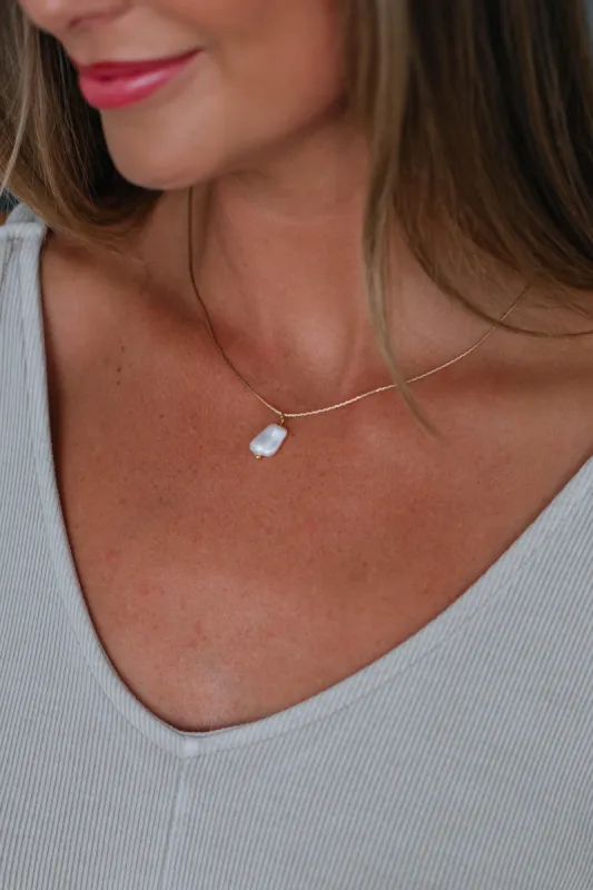 Pearl Charm Necklace sold by Wild Oak Boutique