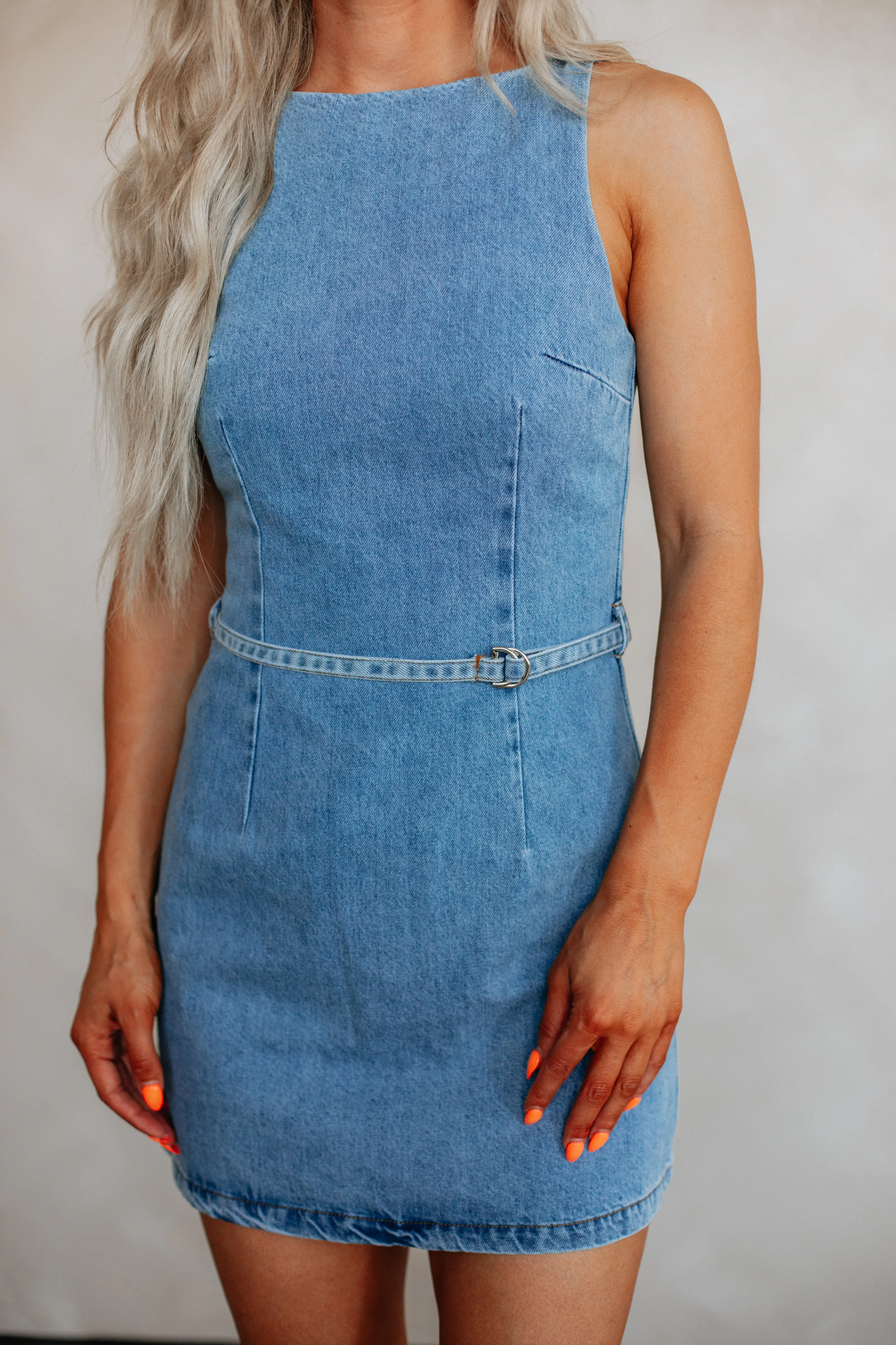 Camra Denim Dress sold by Wild Oak Boutique product image thumbnail 2