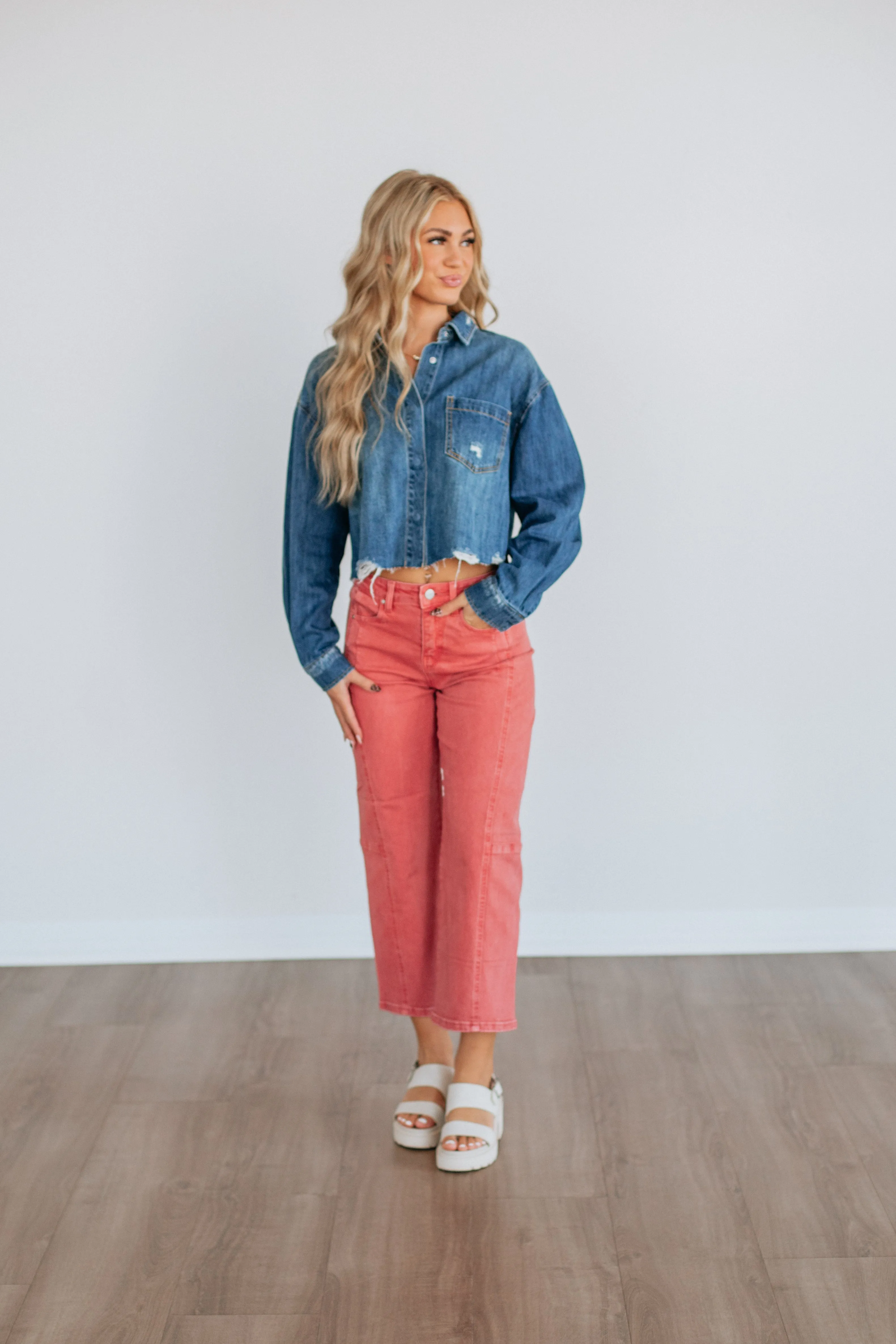 Kenni Risen Denim Jacket sold by Wild Oak Boutique product image thumbnail 3
