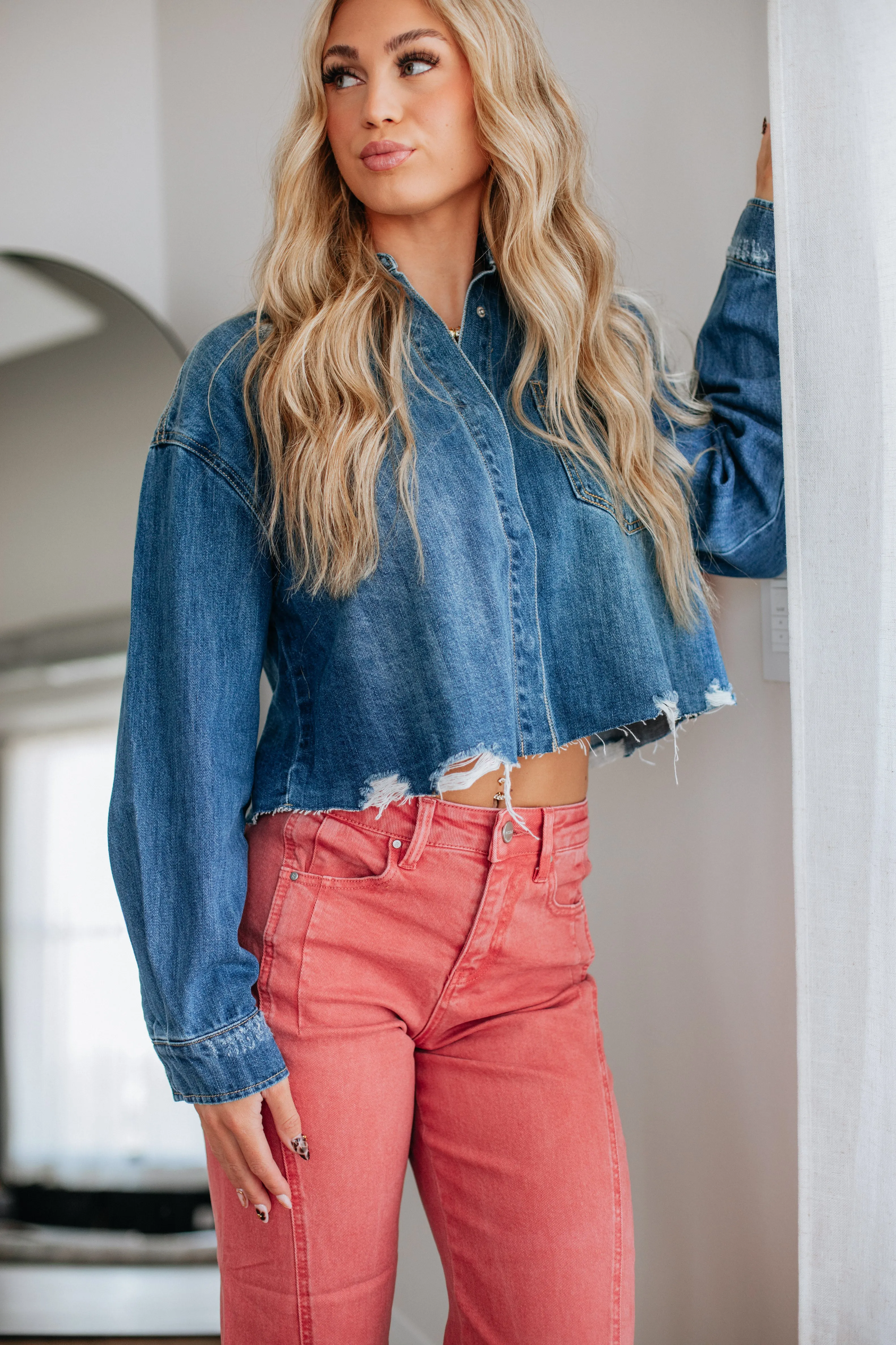 Kenni Risen Denim Jacket sold by Wild Oak Boutique product image thumbnail 2