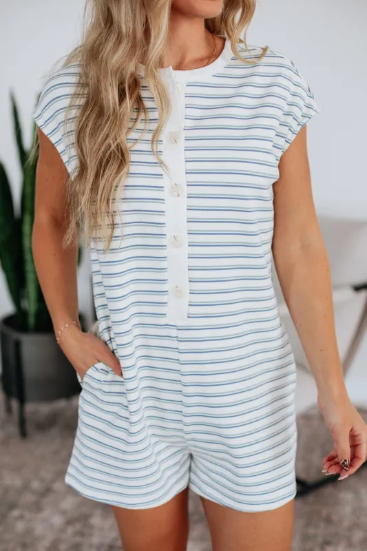 Camira Striped Romper sold by Wild Oak Boutique