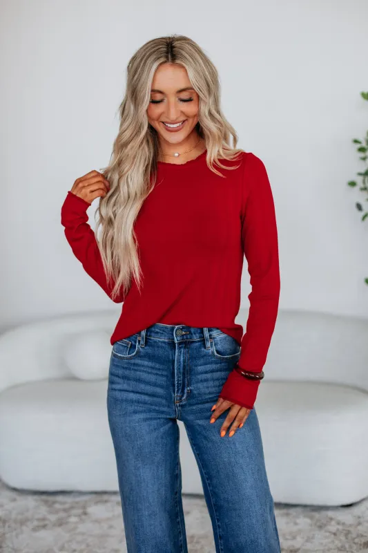 Rayleen Pointelle Top sold by Wild Oak Boutique