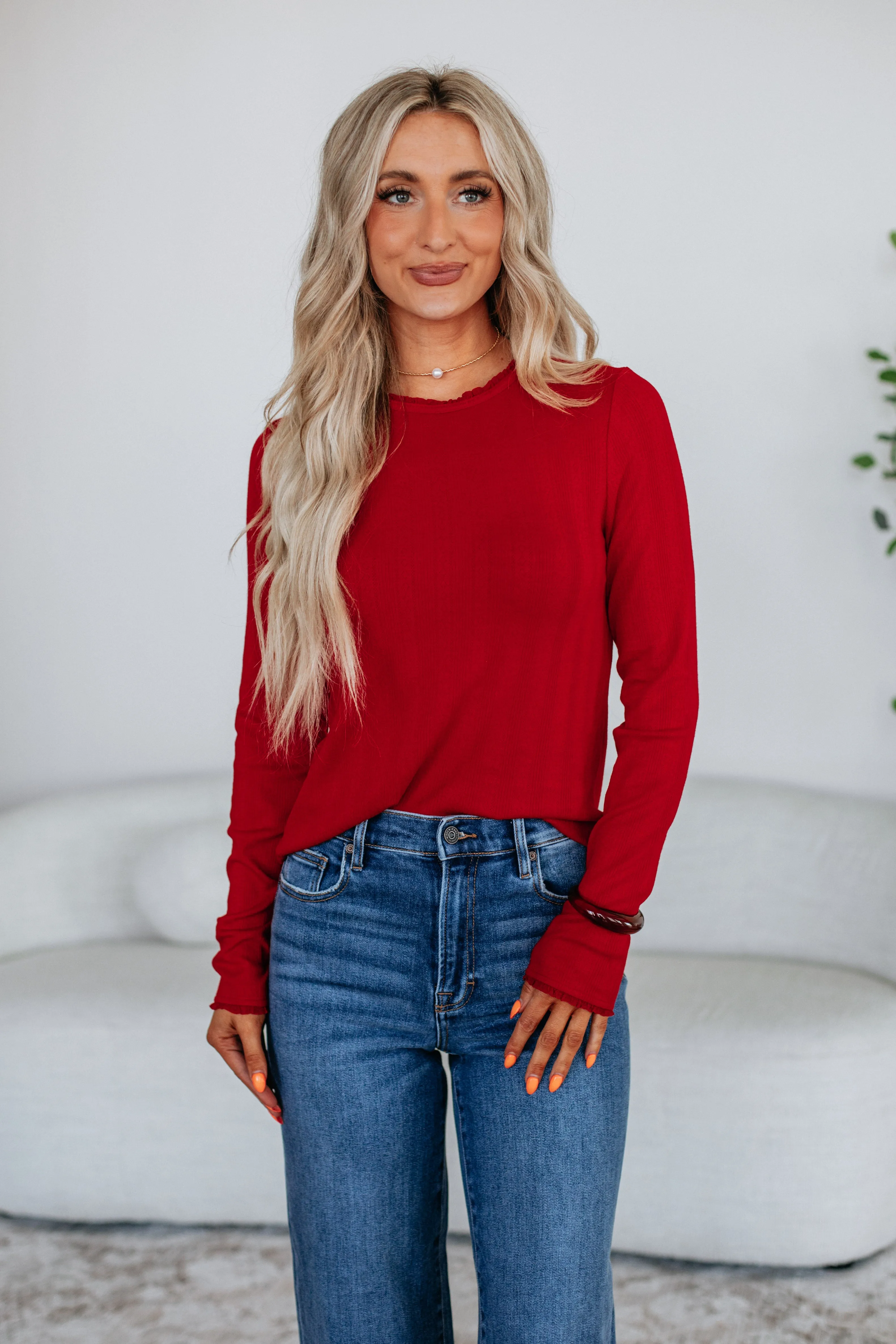 Rayleen Pointelle Top sold by Wild Oak Boutique product image thumbnail 4