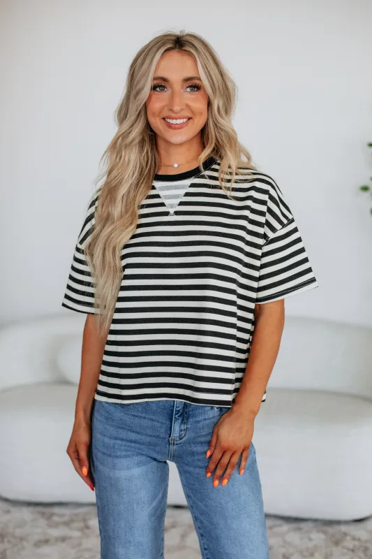 Jax Striped Top sold by Wild Oak Boutique
