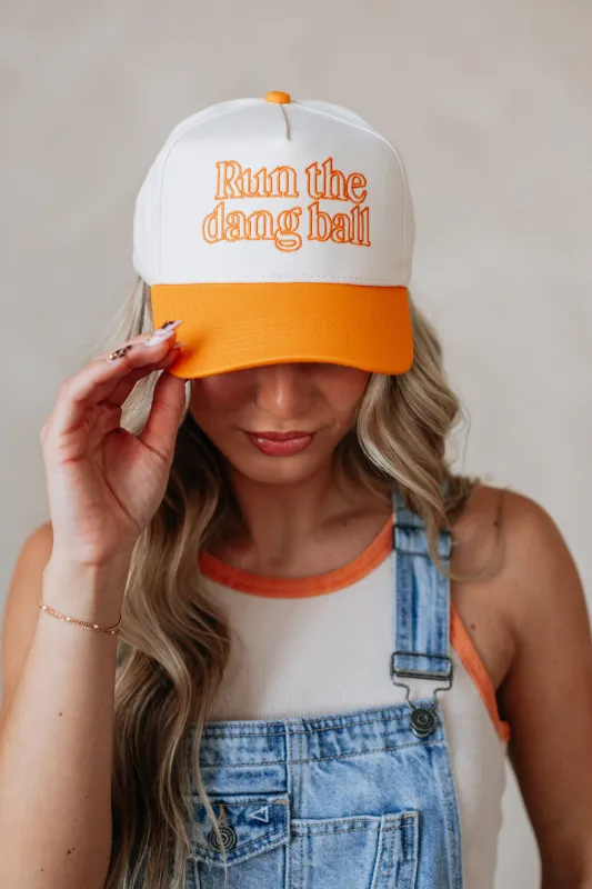 Run The Dang Ball Trucker Hat sold by Wild Oak Boutique