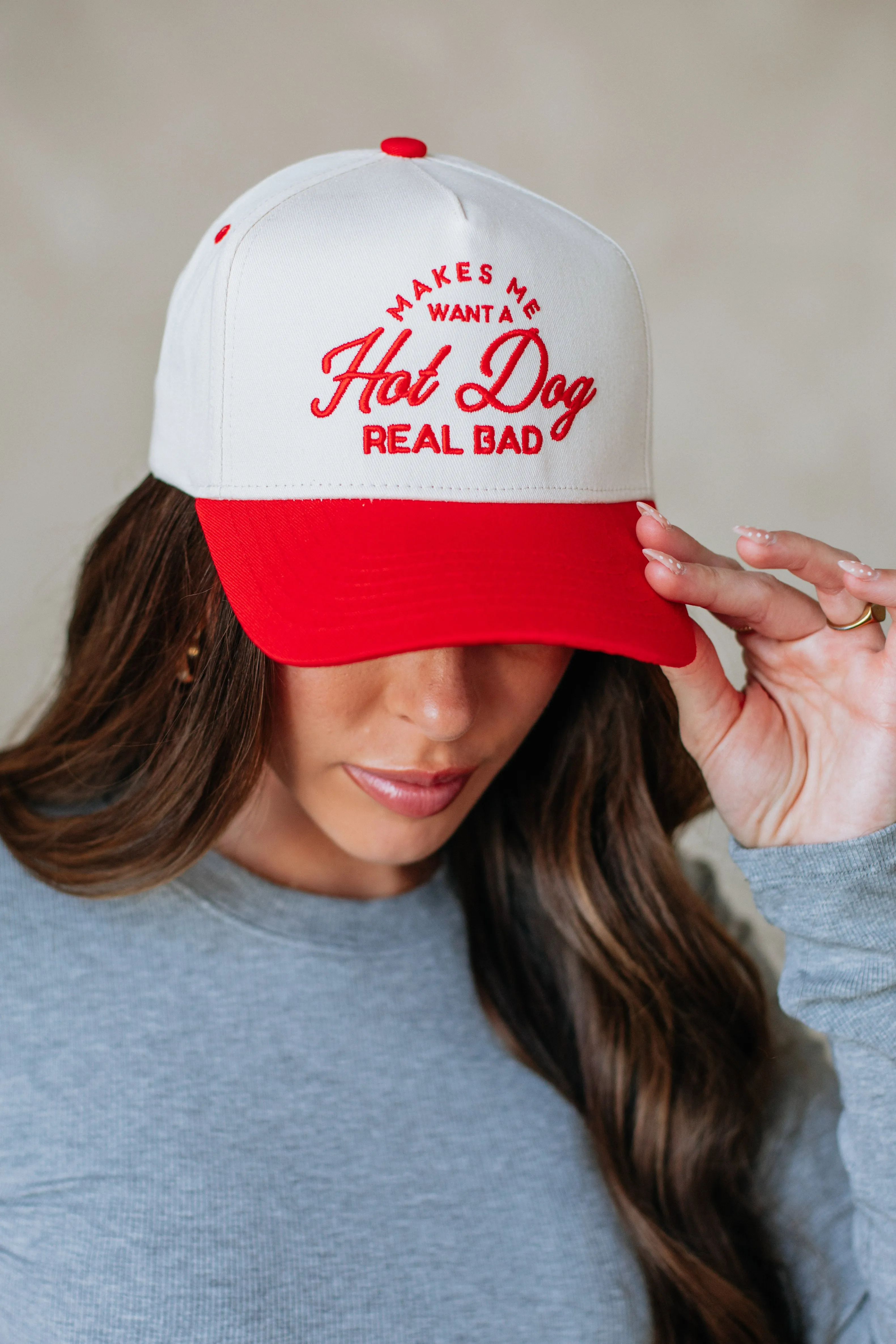 Makes Me Want A Hot Dog Trucker Hat sold by Wild Oak Boutique