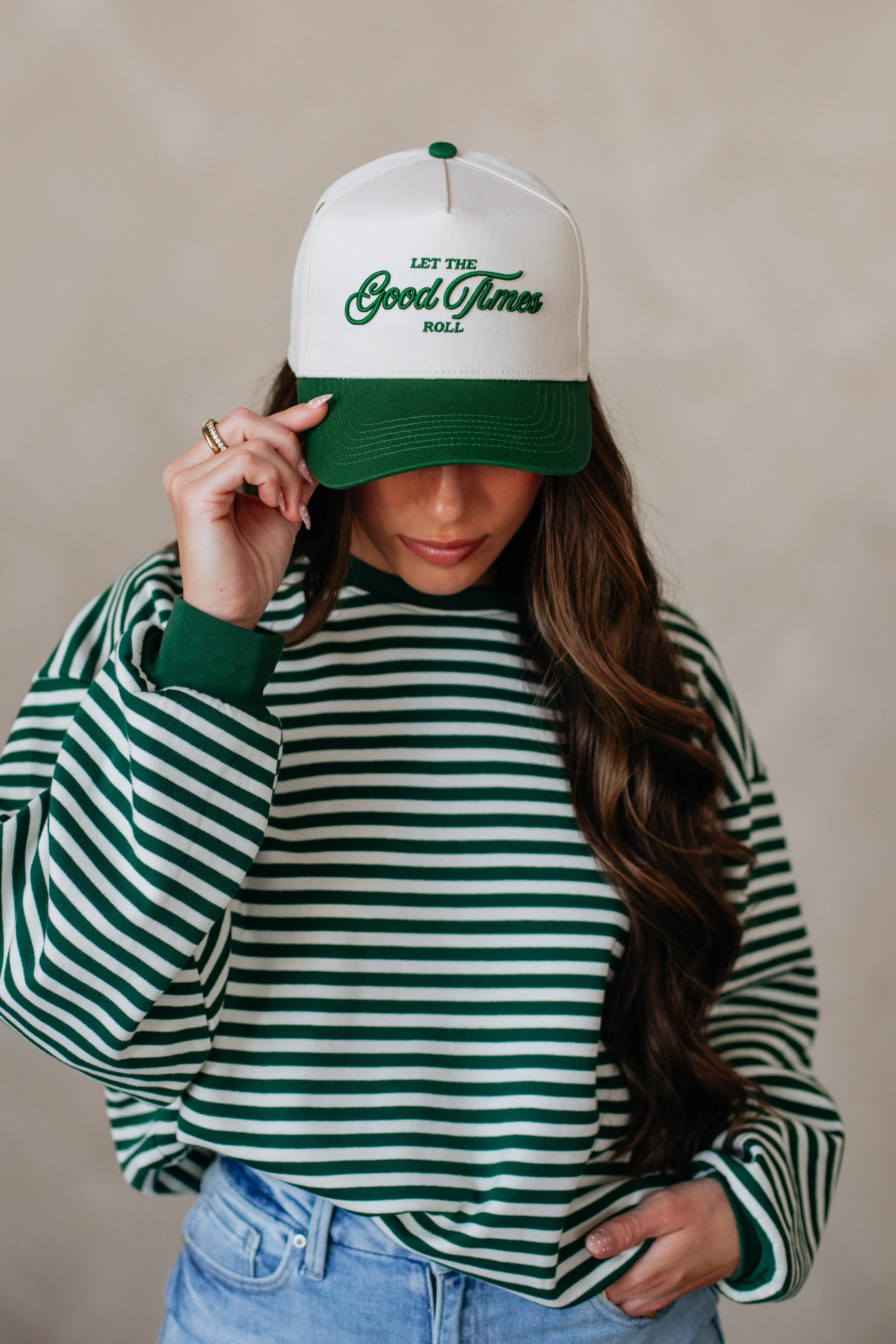 Let The Good Times Roll Trucker Hat sold by Wild Oak Boutique product image thumbnail 2