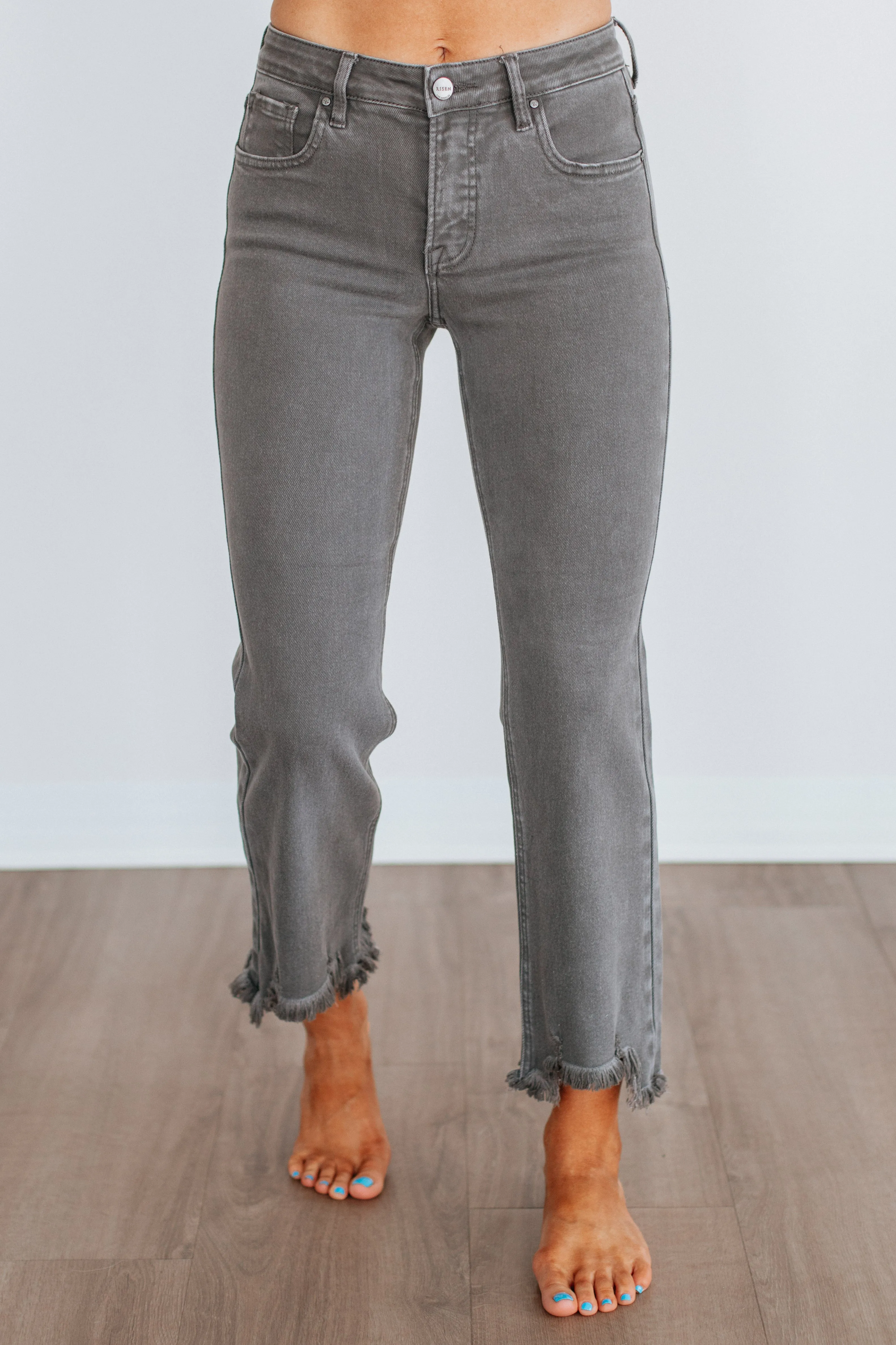 Neona Risen Jeans - Charcoal sold by Wild Oak Boutique product image thumbnail 5