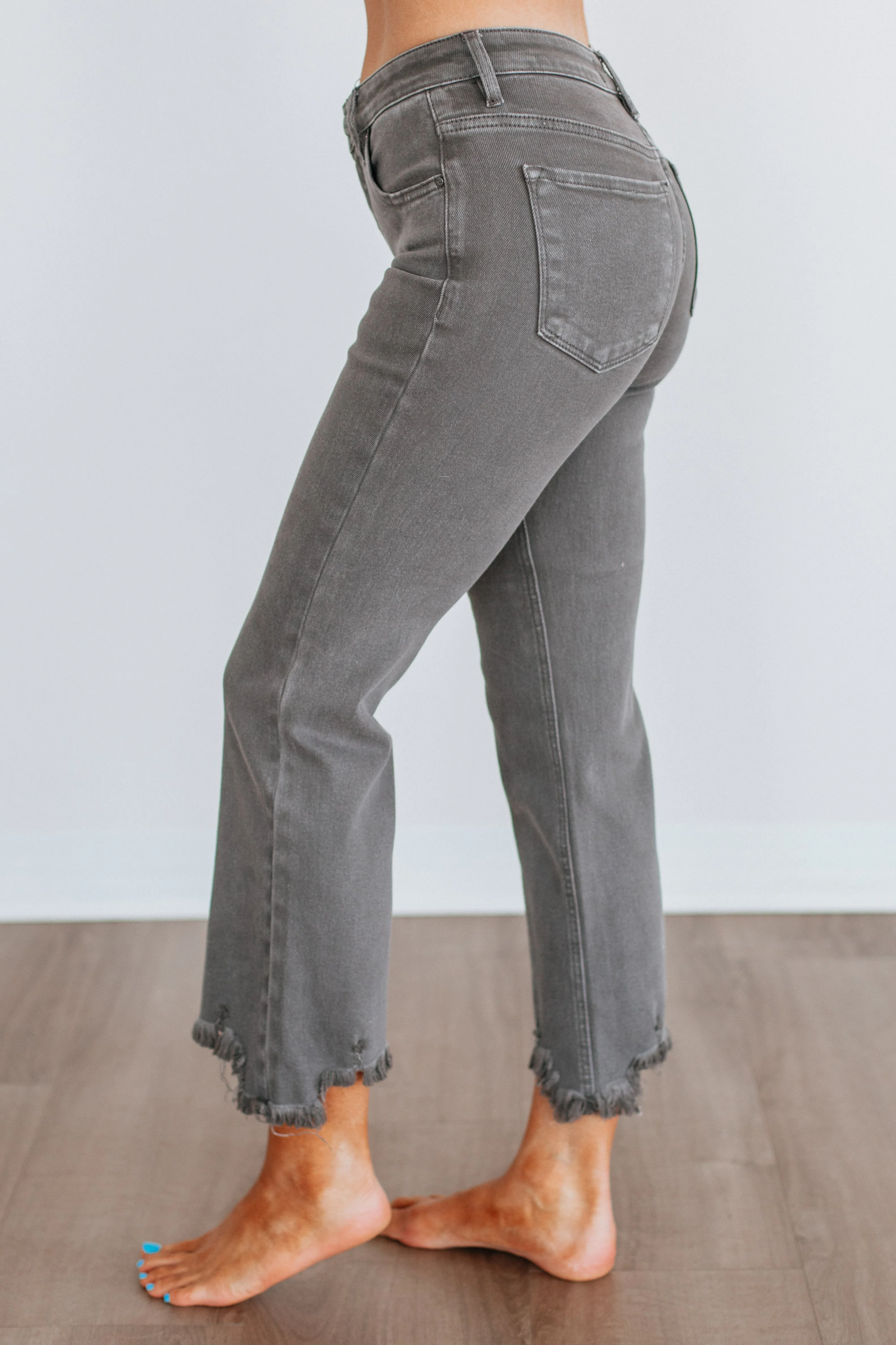 Neona Risen Jeans - Charcoal sold by Wild Oak Boutique product image thumbnail 2
