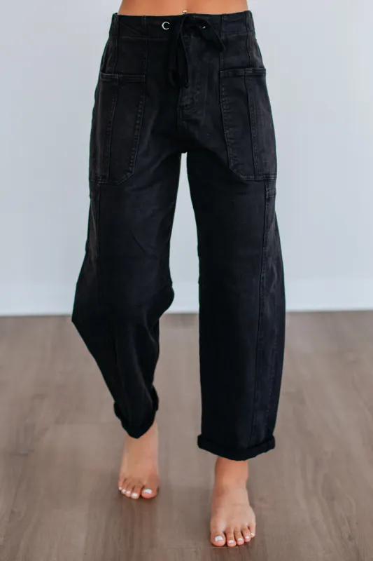 Kodi Risen Cargo Jeans - Black sold by Wild Oak Boutique