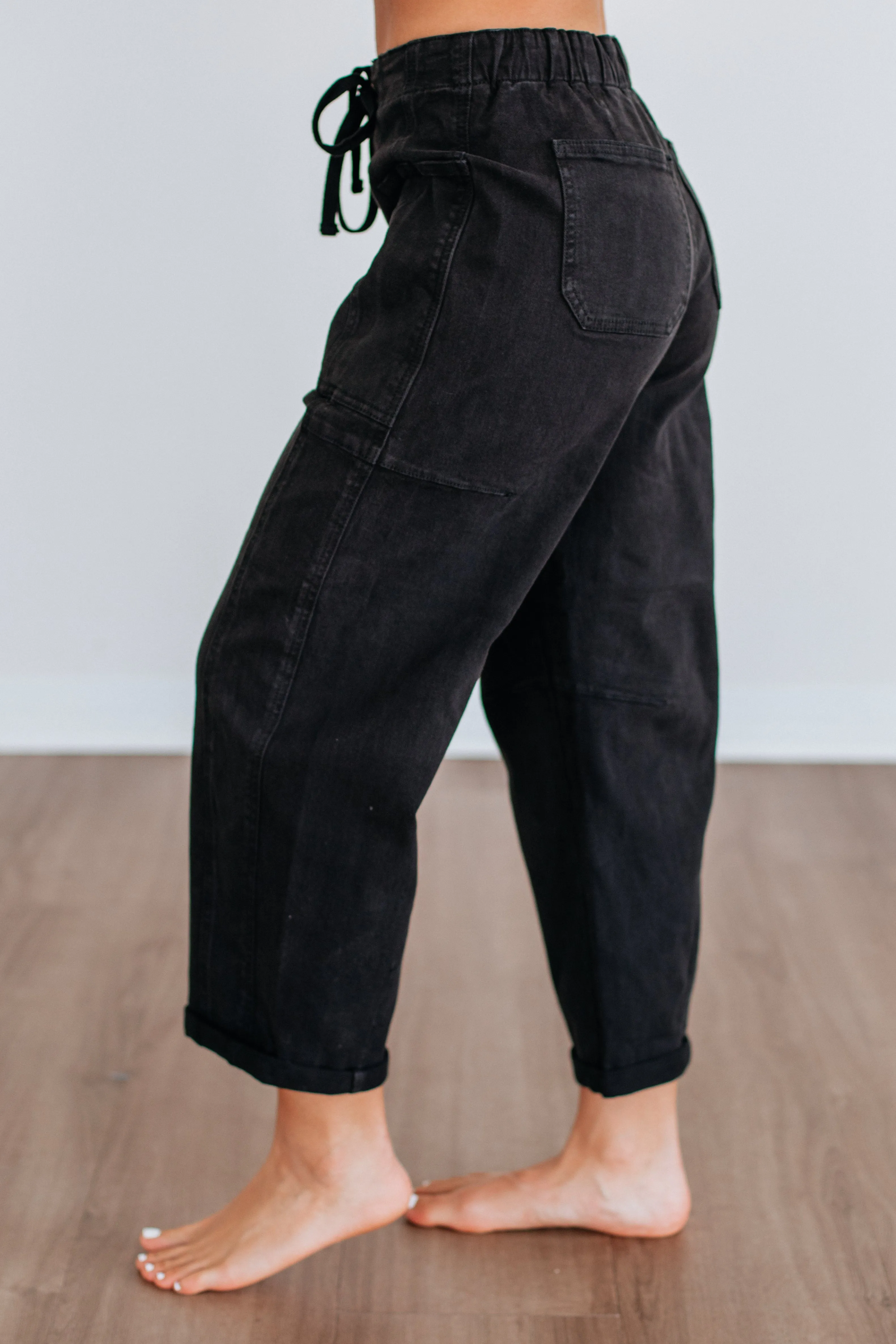 Kodi Risen Cargo Jeans - Black sold by Wild Oak Boutique product image thumbnail 2