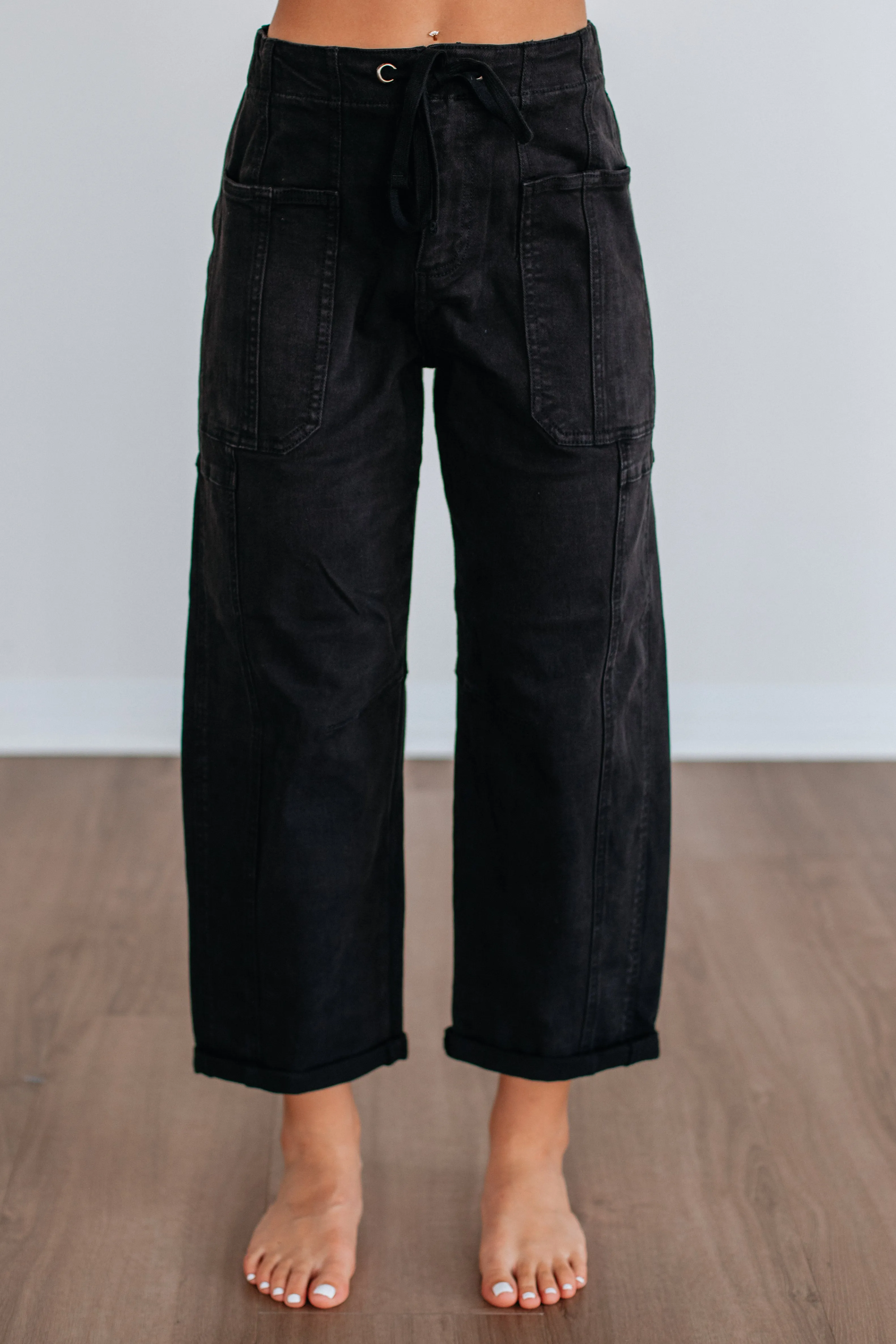 Kodi Risen Cargo Jeans - Black sold by Wild Oak Boutique product image thumbnail 3