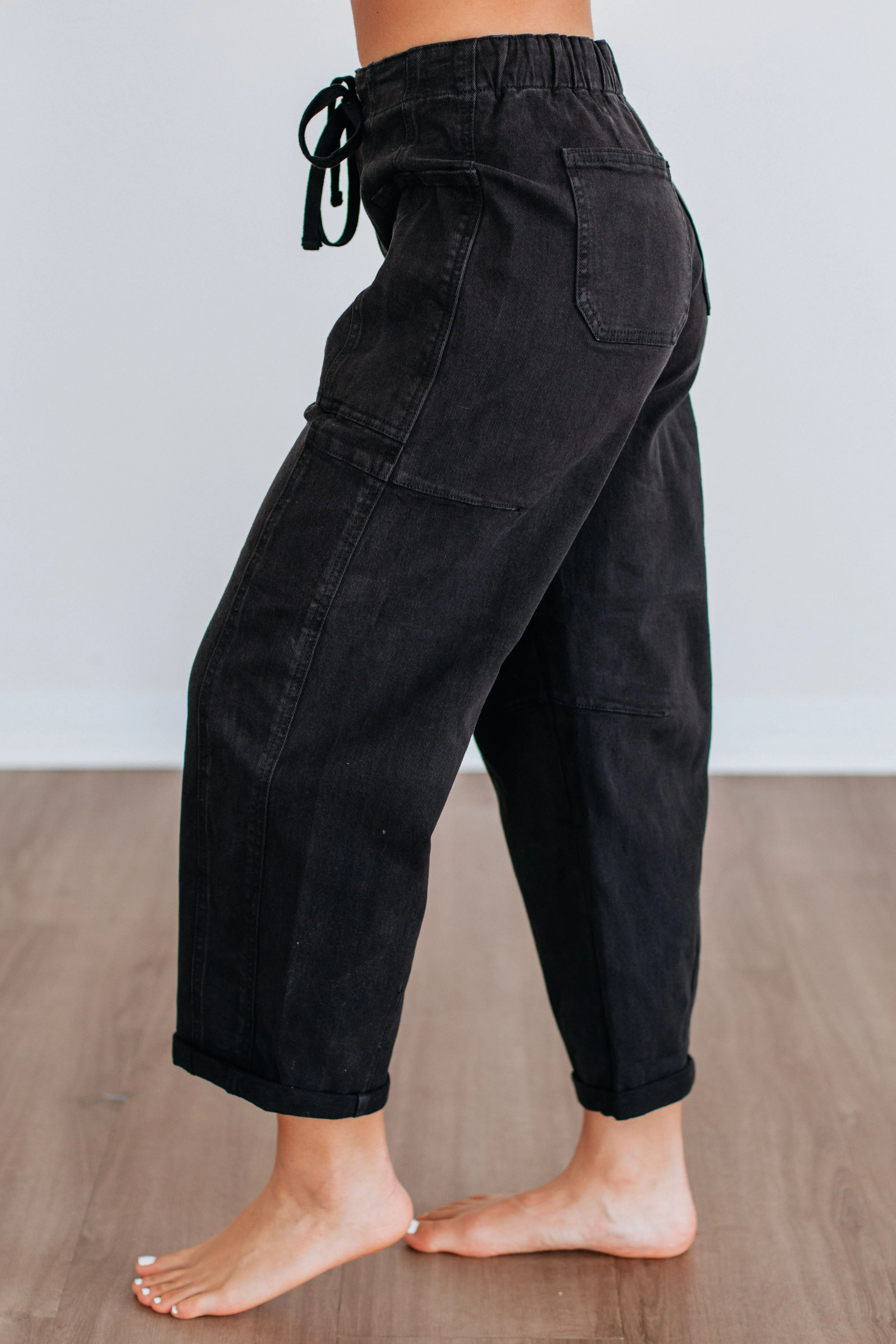 Kodi Risen Cargo Jeans - Black sold by Wild Oak Boutique product image thumbnail 5