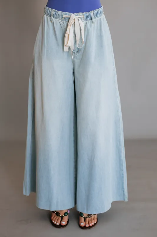 Shaina Denim Pants sold by Wild Oak Boutique