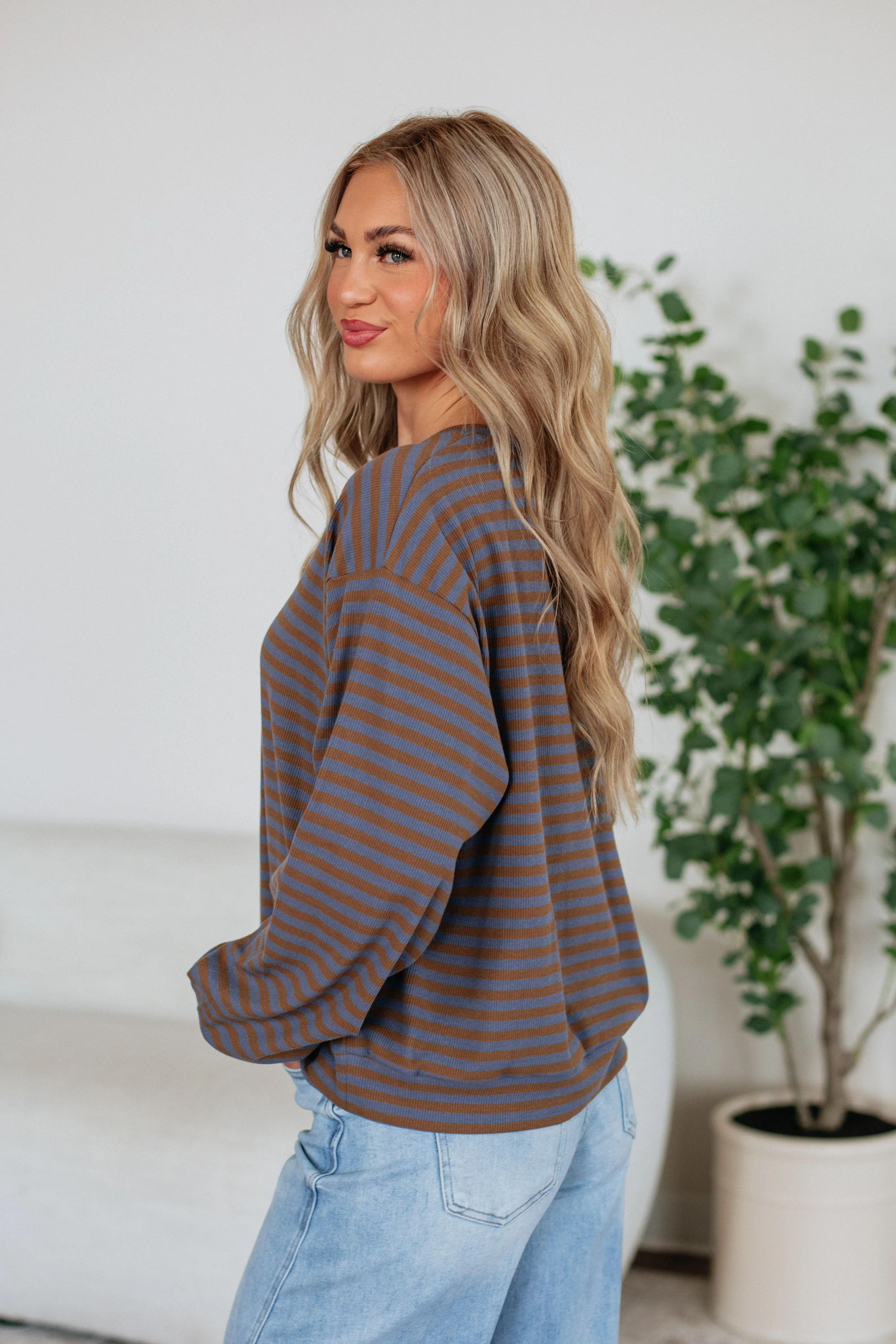 Miller Striped Crewneck sold by Wild Oak Boutique product image thumbnail 5