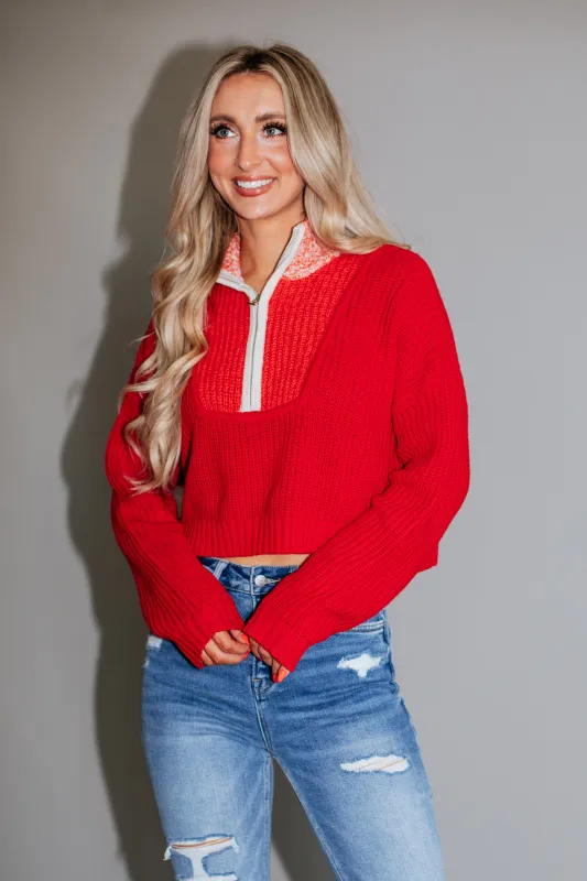 Kimmie Colorblock Sweater sold by Wild Oak Boutique