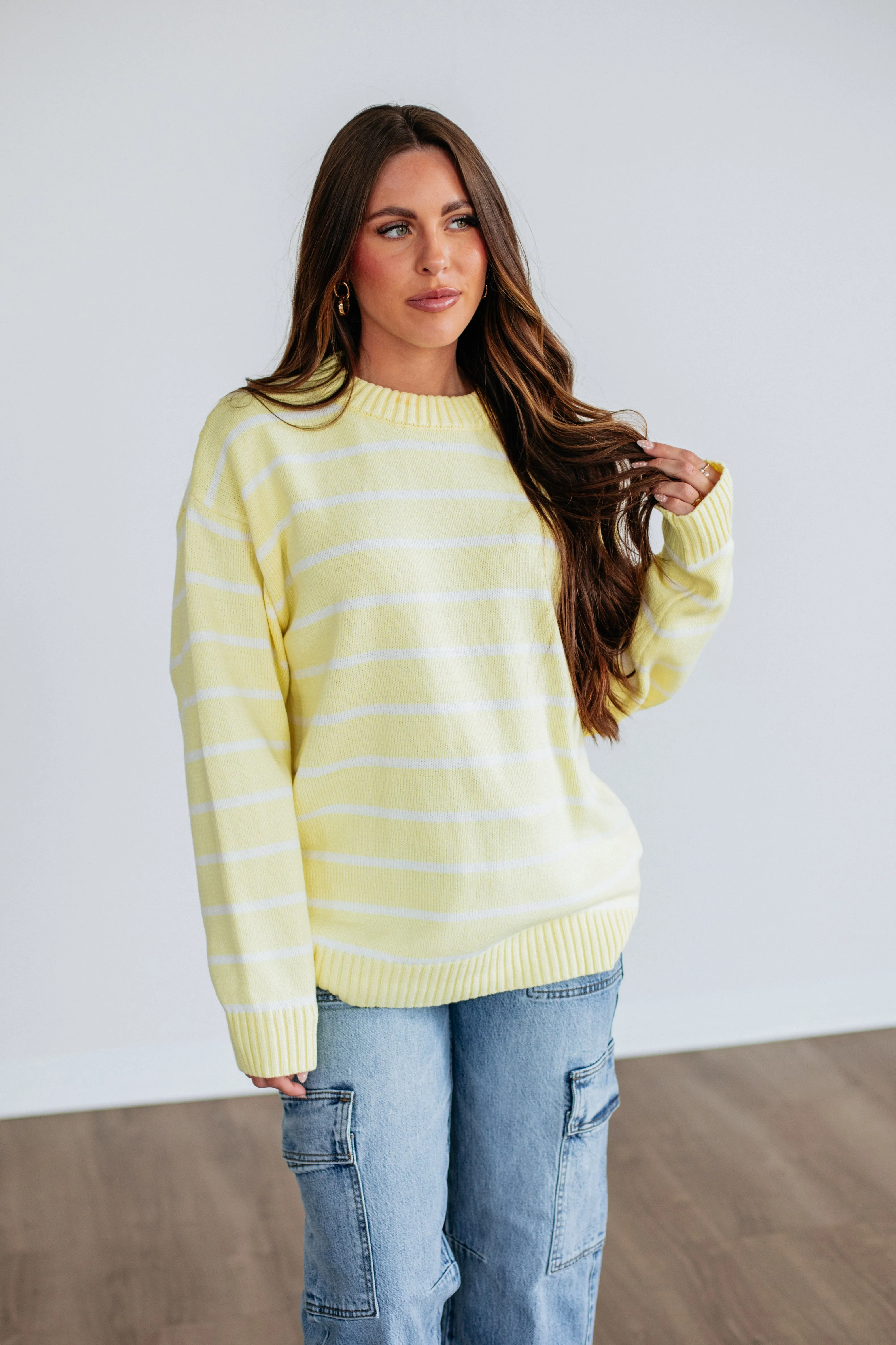 Yasmeen Striped Sweater sold by Wild Oak Boutique product image thumbnail 2