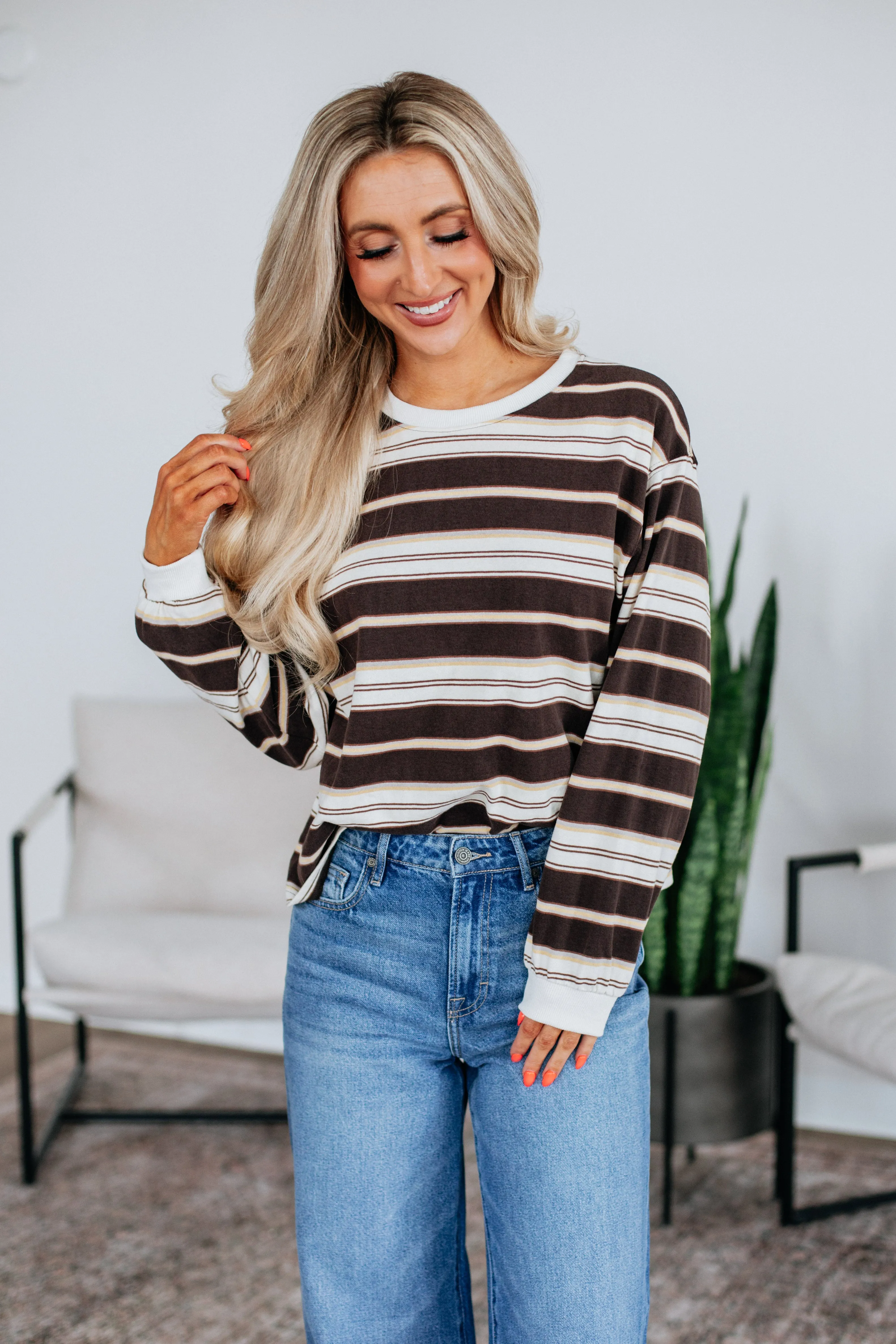 Wrenly Striped Top sold by Wild Oak Boutique product image thumbnail 5