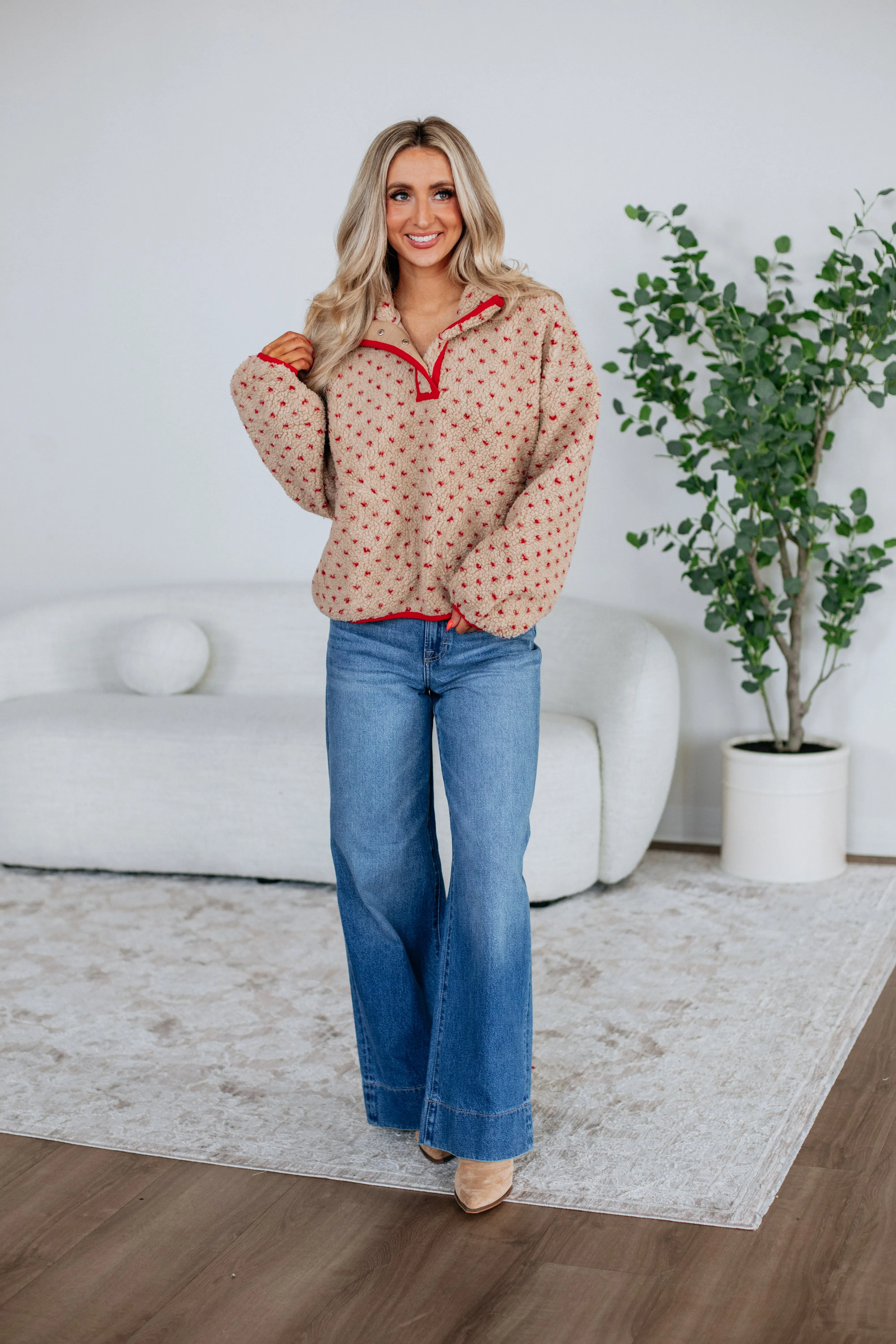 Taja Sherpa Pullover sold by Wild Oak Boutique product image thumbnail 3