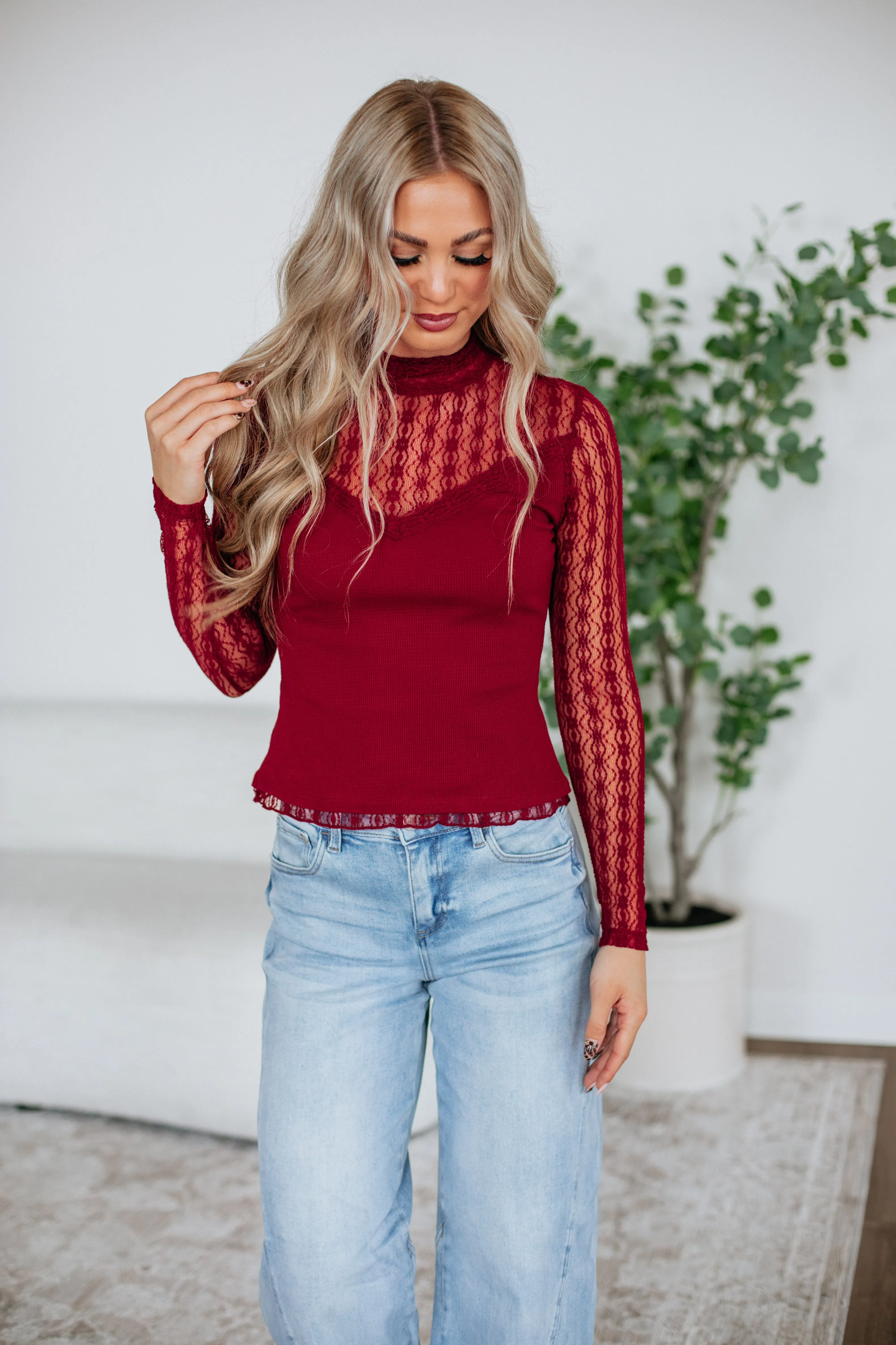 Katrina Lace Top sold by Wild Oak Boutique product image thumbnail 2