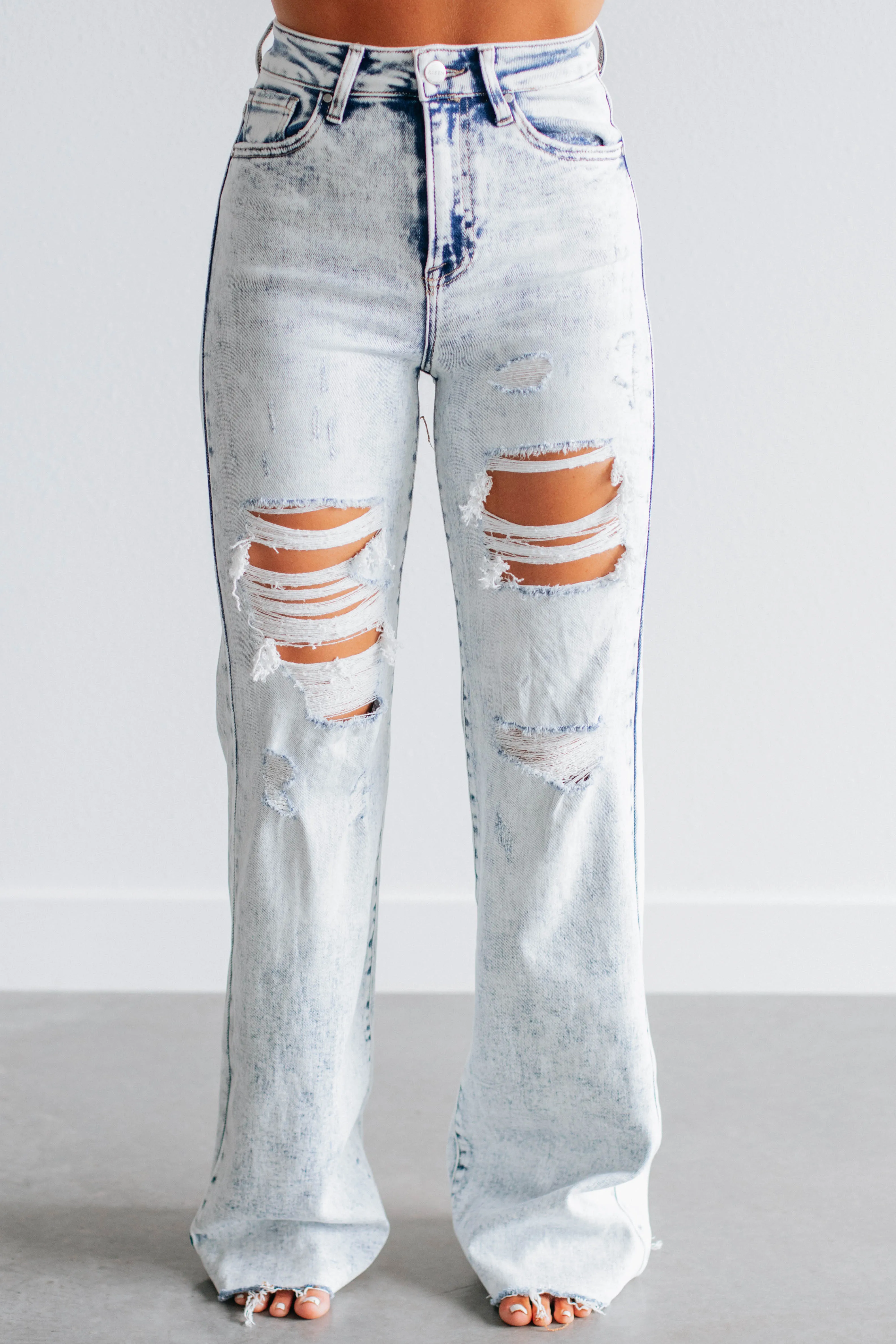 Avril Risen Jeans - Vintage Light Wash sold by Wild Oak Boutique product image thumbnail 3