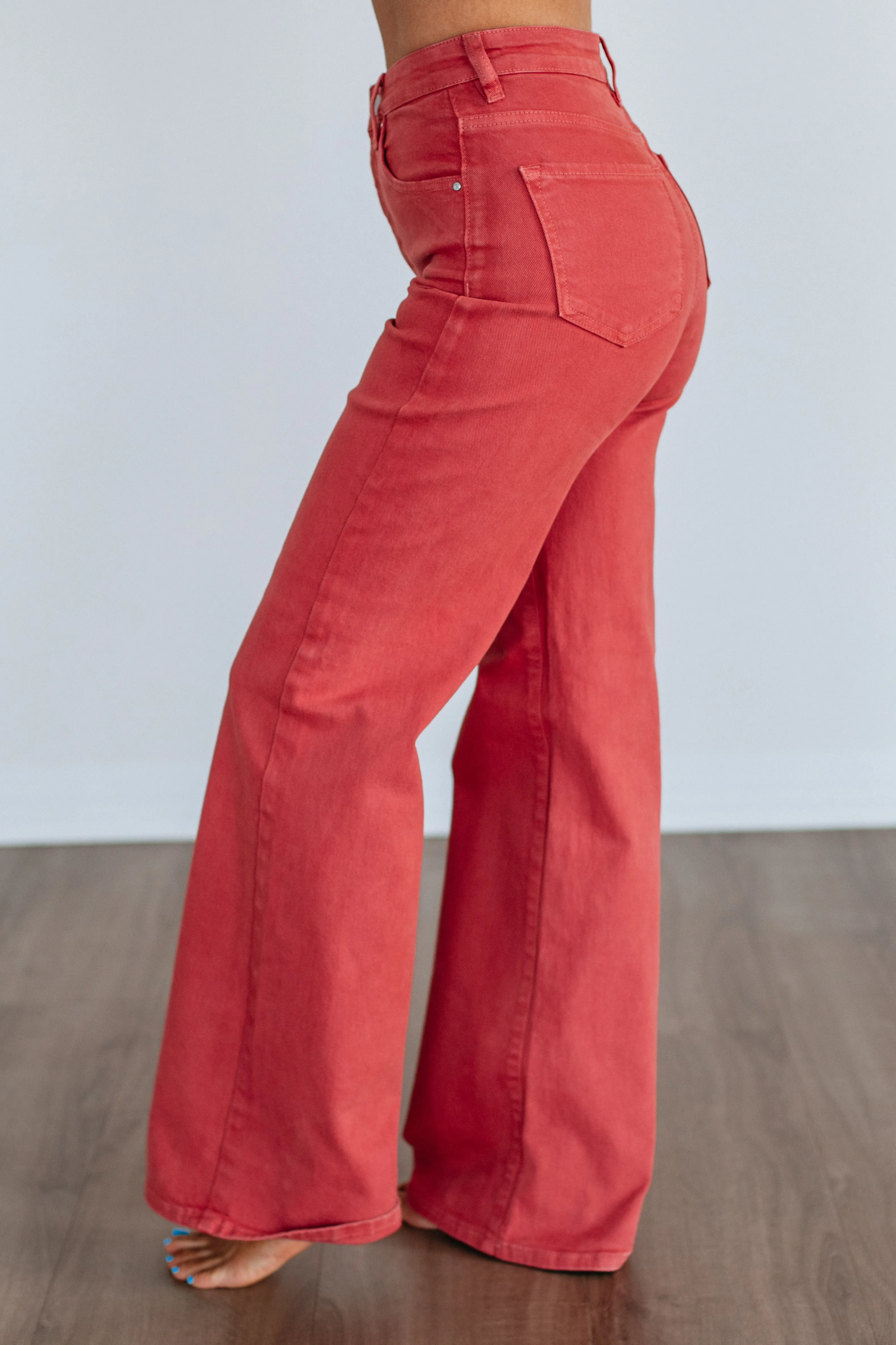 Kenna Risen Jeans - Brick sold by Wild Oak Boutique product image thumbnail 2