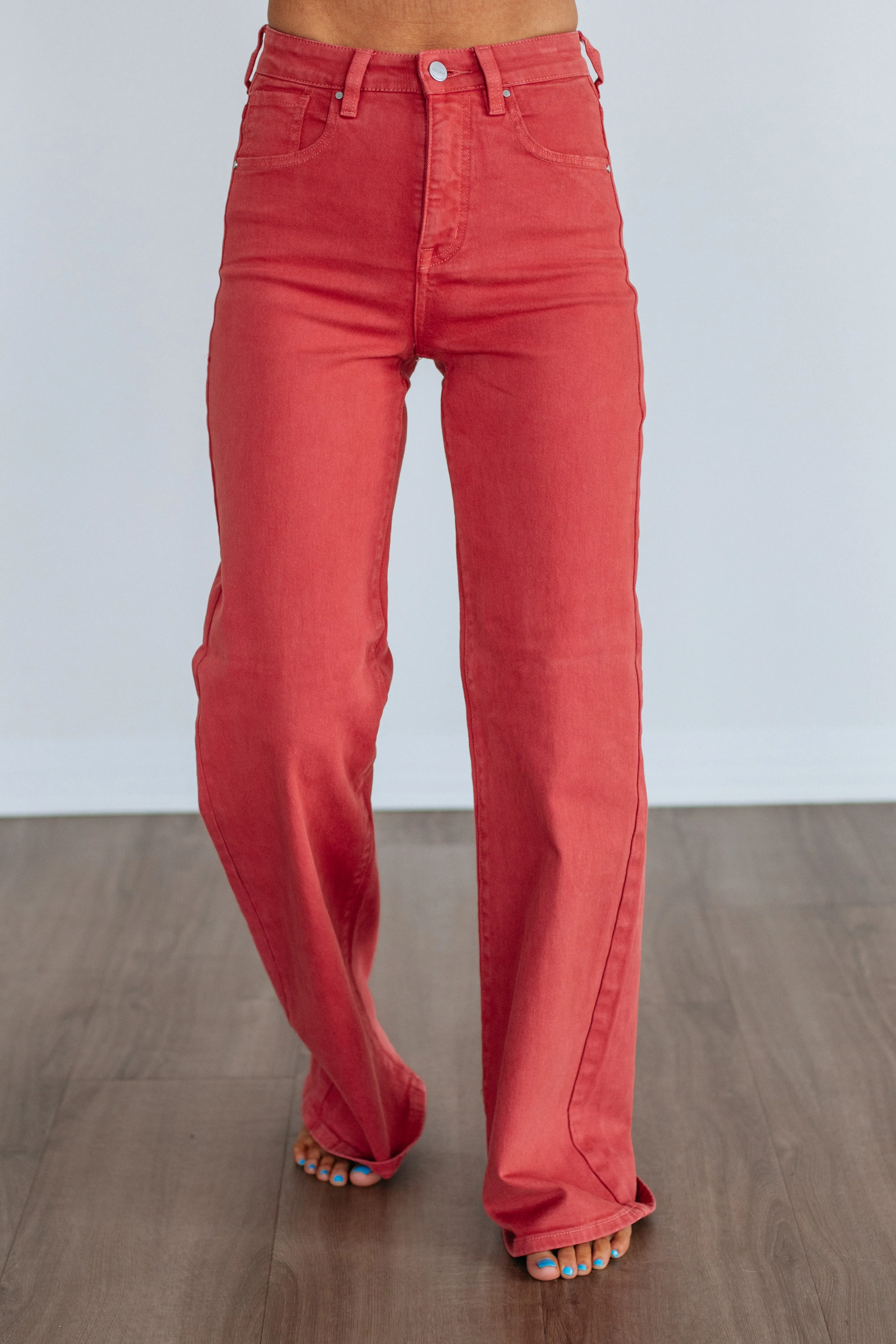 Kenna Risen Jeans - Brick sold by Wild Oak Boutique product image thumbnail 5