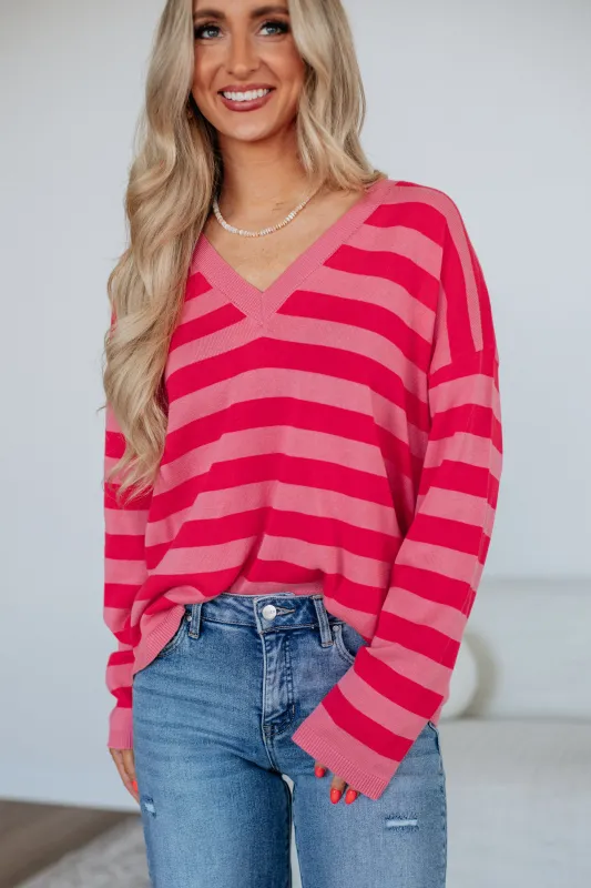Annica Striped Sweater sold by Wild Oak Boutique
