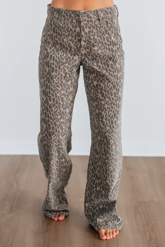 Alyx Hidden Jeans - Cheetah sold by Wild Oak Boutique