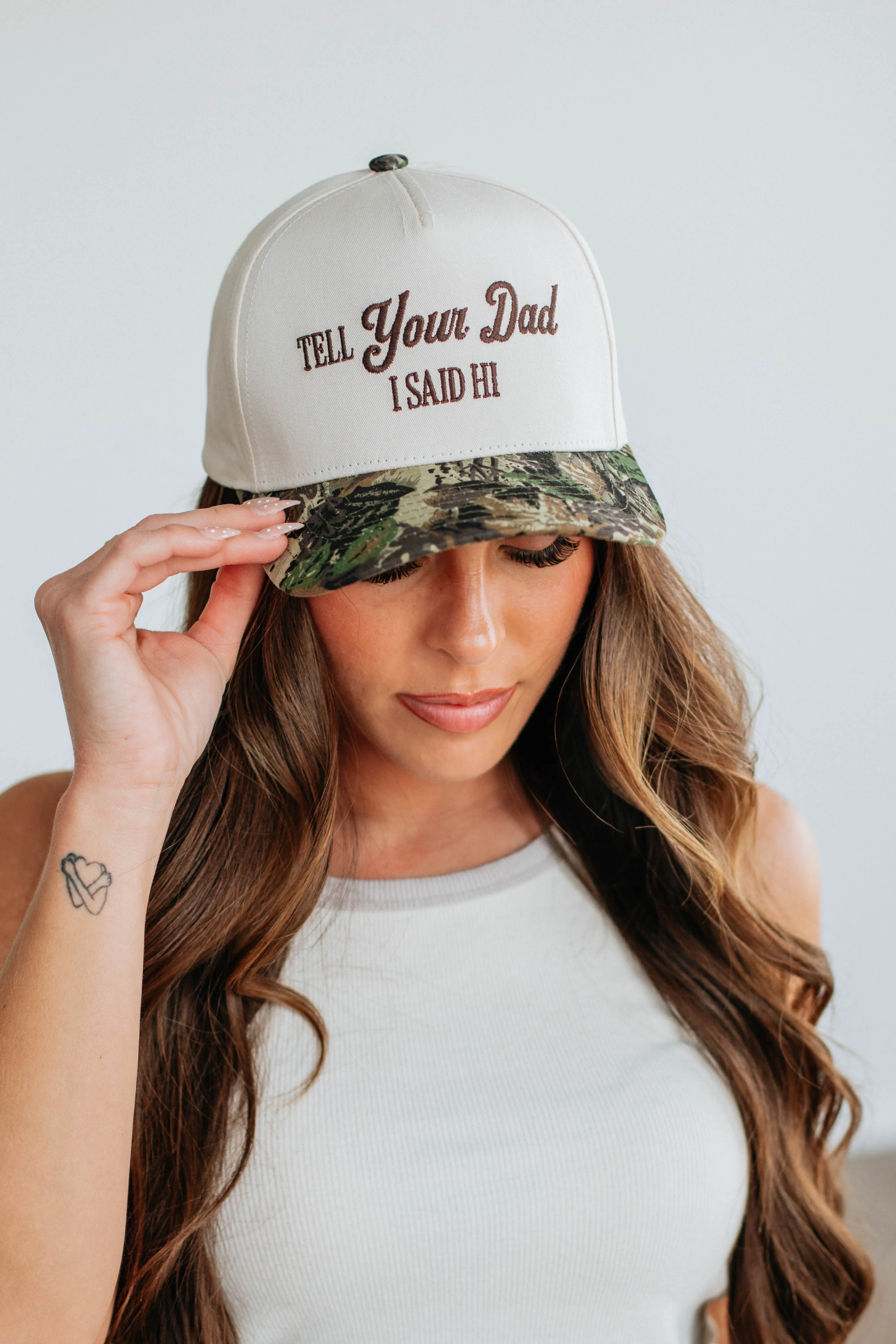 Tell Your Dad I Said Hi Camouflage Hat sold by Wild Oak Boutique product image thumbnail 3