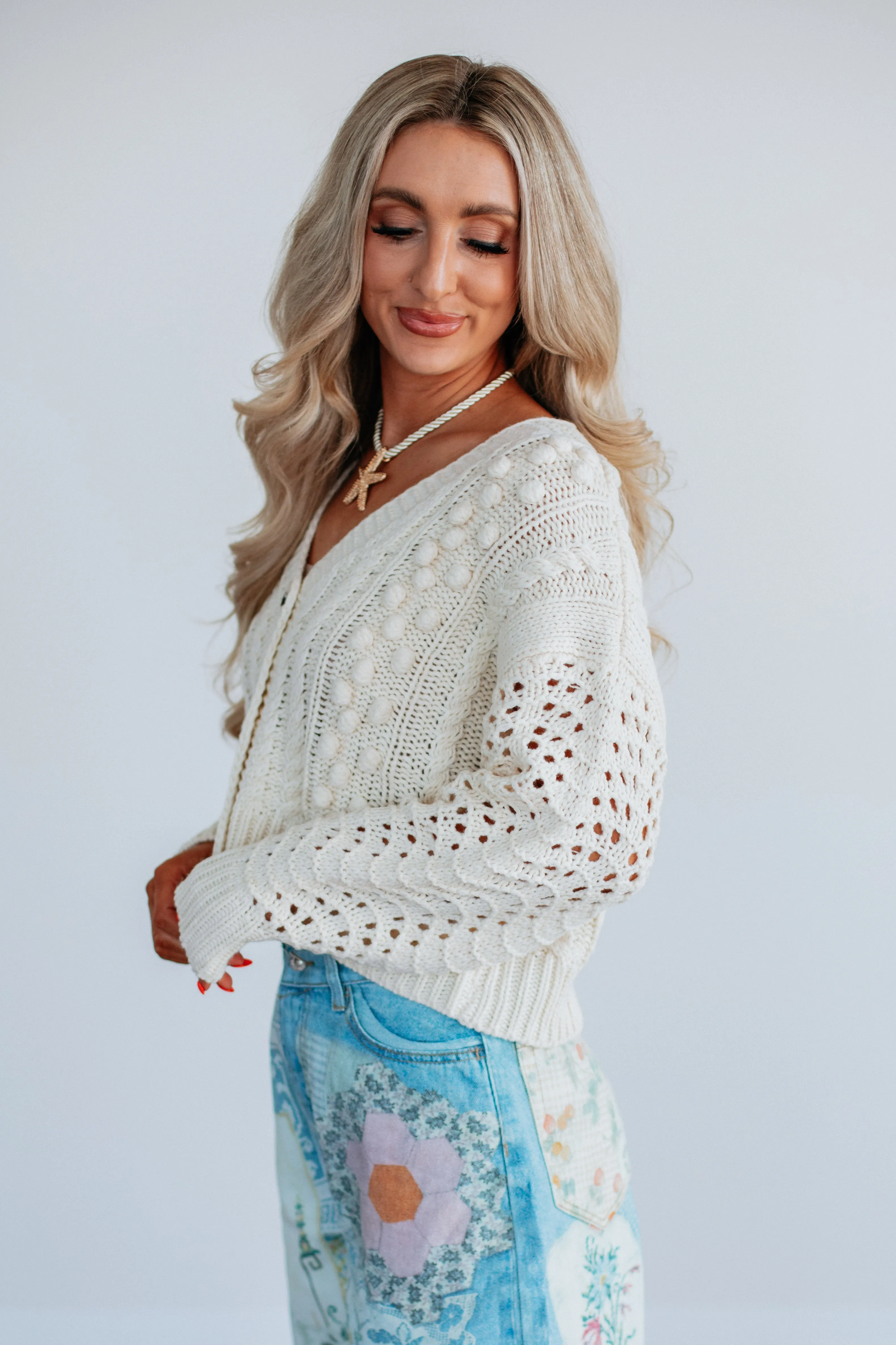 Jenica Textured Cardigan sold by Wild Oak Boutique product image thumbnail 3
